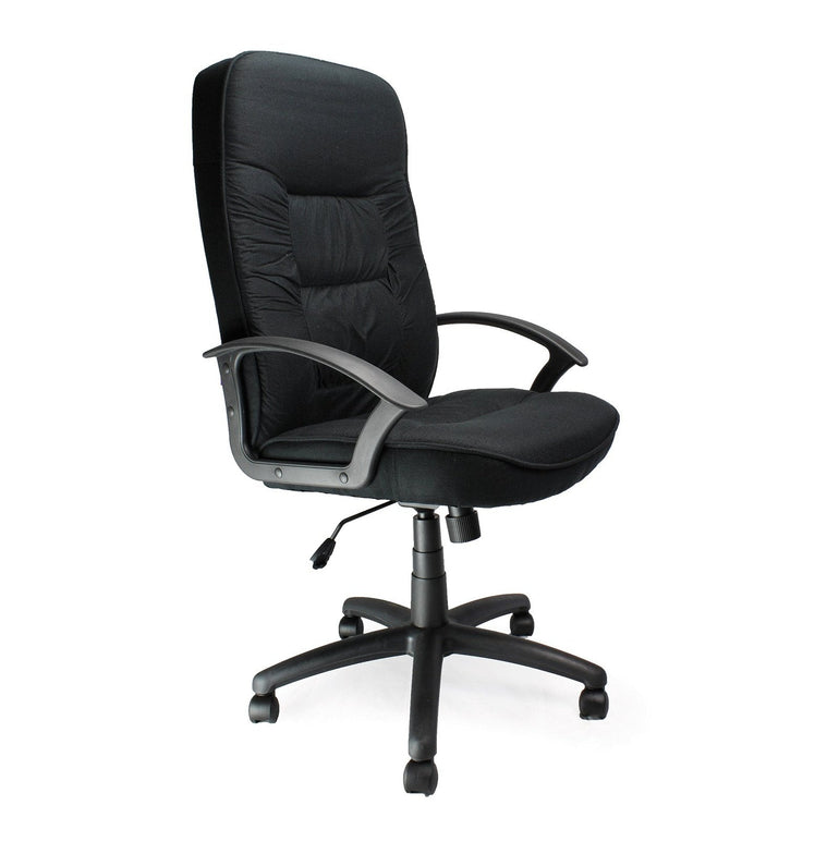 High Back Fabric Executive Armchair with Sculptured Stitching Detail - Office Products Online