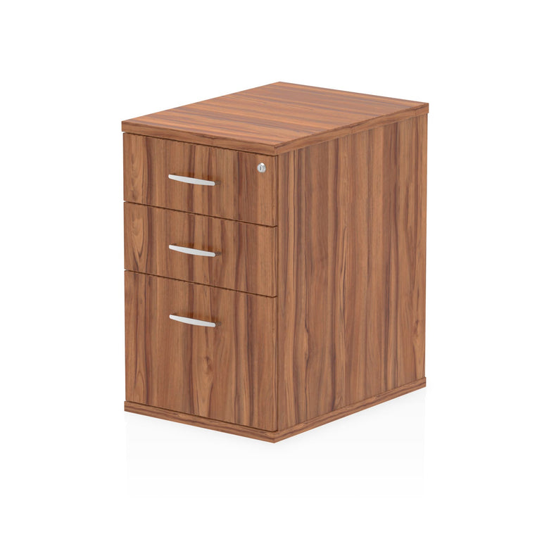 Impulse Desk High Pedestal - 3 Lockable Drawers, MFC Material, 430x600/800x730mm, 25mm Thickness, 5-Year Guarantee