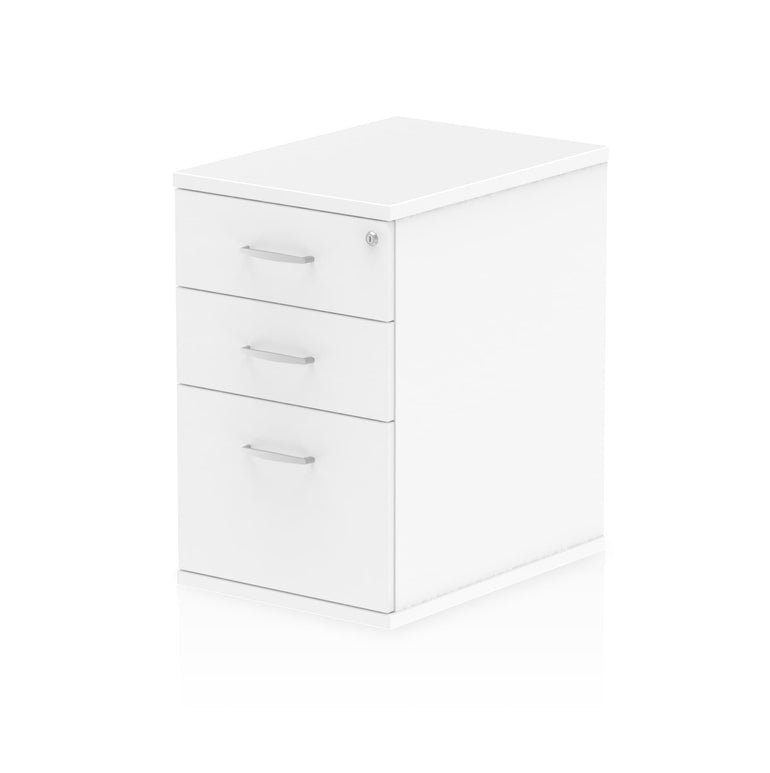 Impulse Desk High Pedestal - 3 Lockable Drawers, MFC Material, 430x600/800x730mm, 25mm Thickness, 5-Year Guarantee