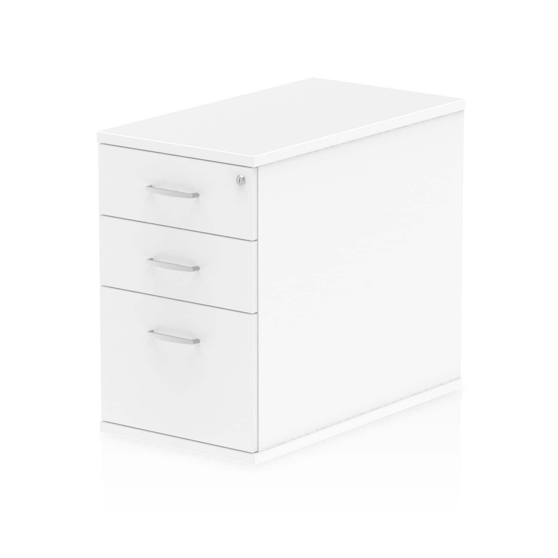 Impulse Desk High Pedestal - 3 Lockable Drawers, MFC Material, 430x600/800x730mm, 25mm Thickness, 5-Year Guarantee