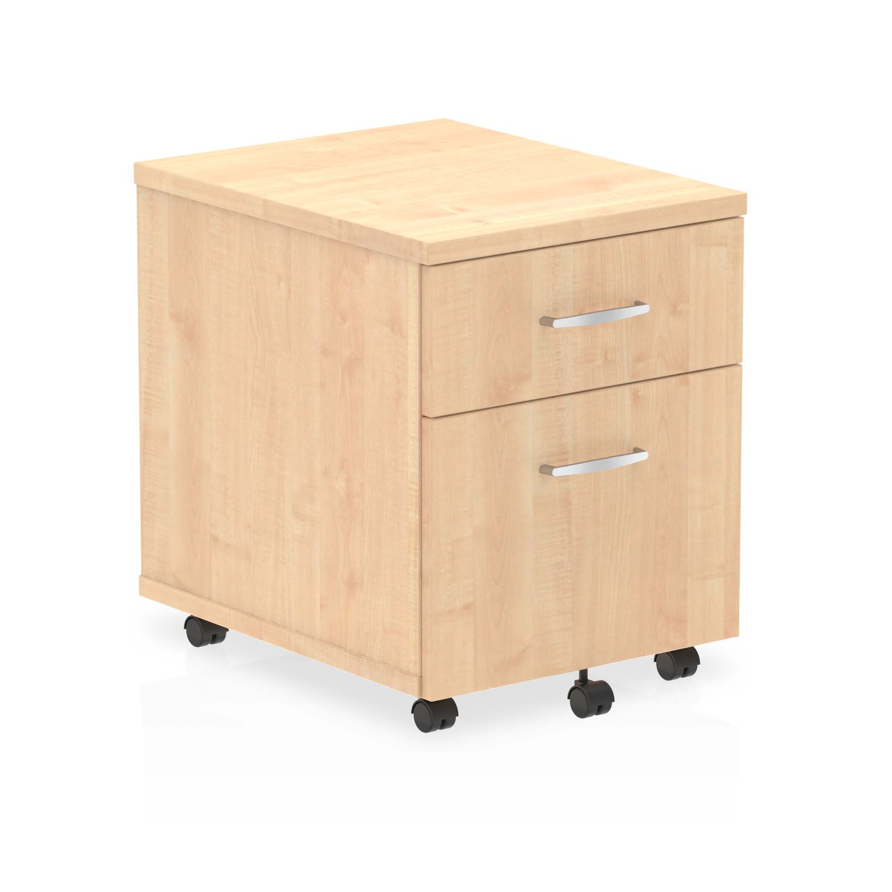 Impulse Mobile Pedestal - 2/3 Lockable Drawers, MFC Material, 430x500x510mm, 25mm Thickness, 5-Year Guarantee