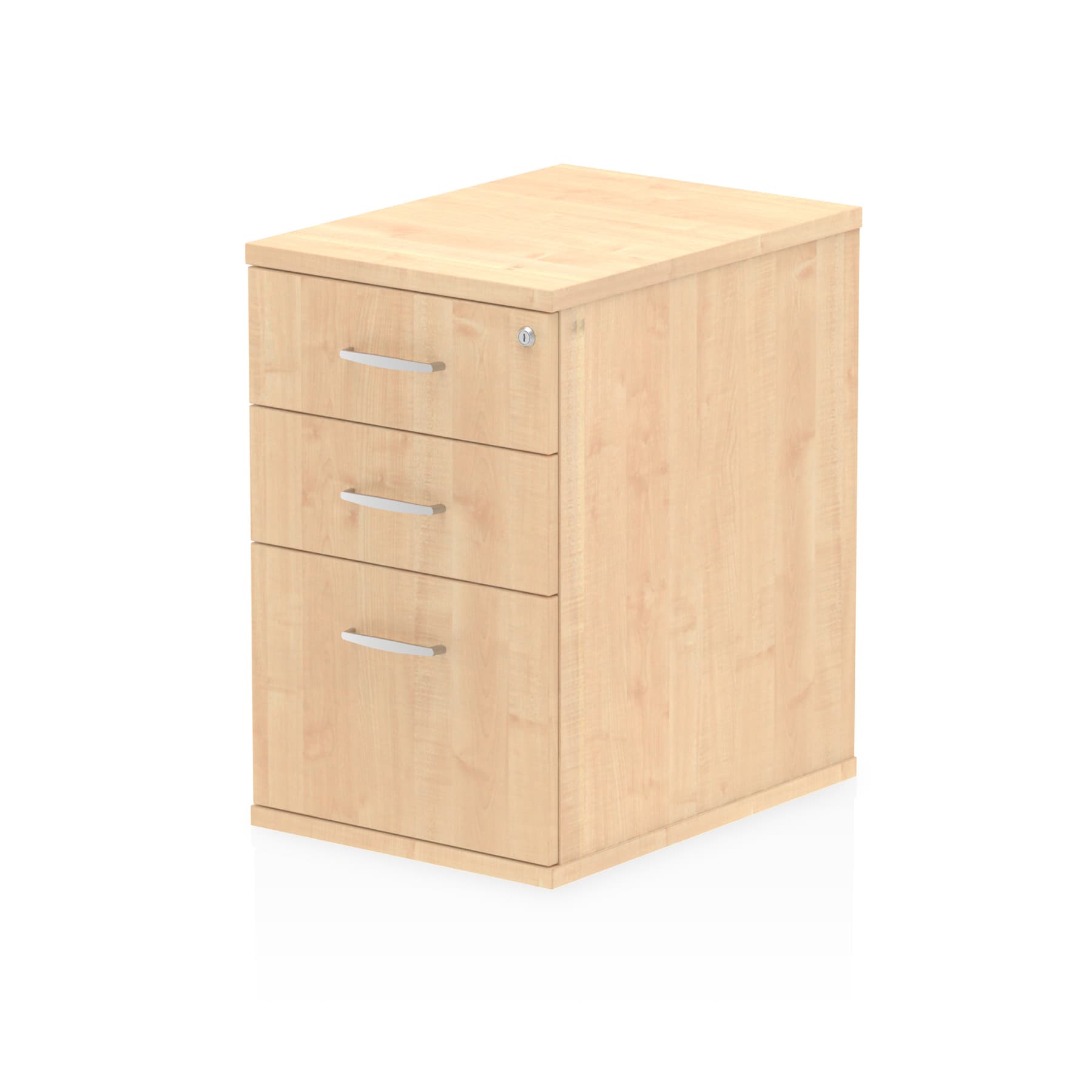 Impulse Desk High Pedestal - 3 Lockable Drawers, MFC Material, 430x600/800x730mm, 25mm Thickness, 5-Year Guarantee