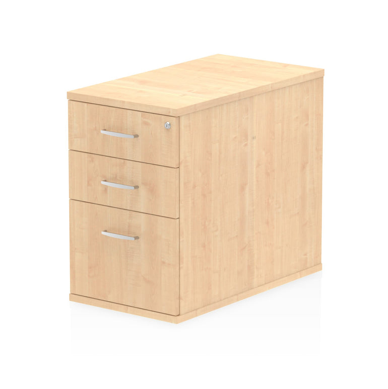 Impulse Desk High Pedestal - 3 Lockable Drawers, MFC Material, 430x600/800x730mm, 25mm Thickness, 5-Year Guarantee