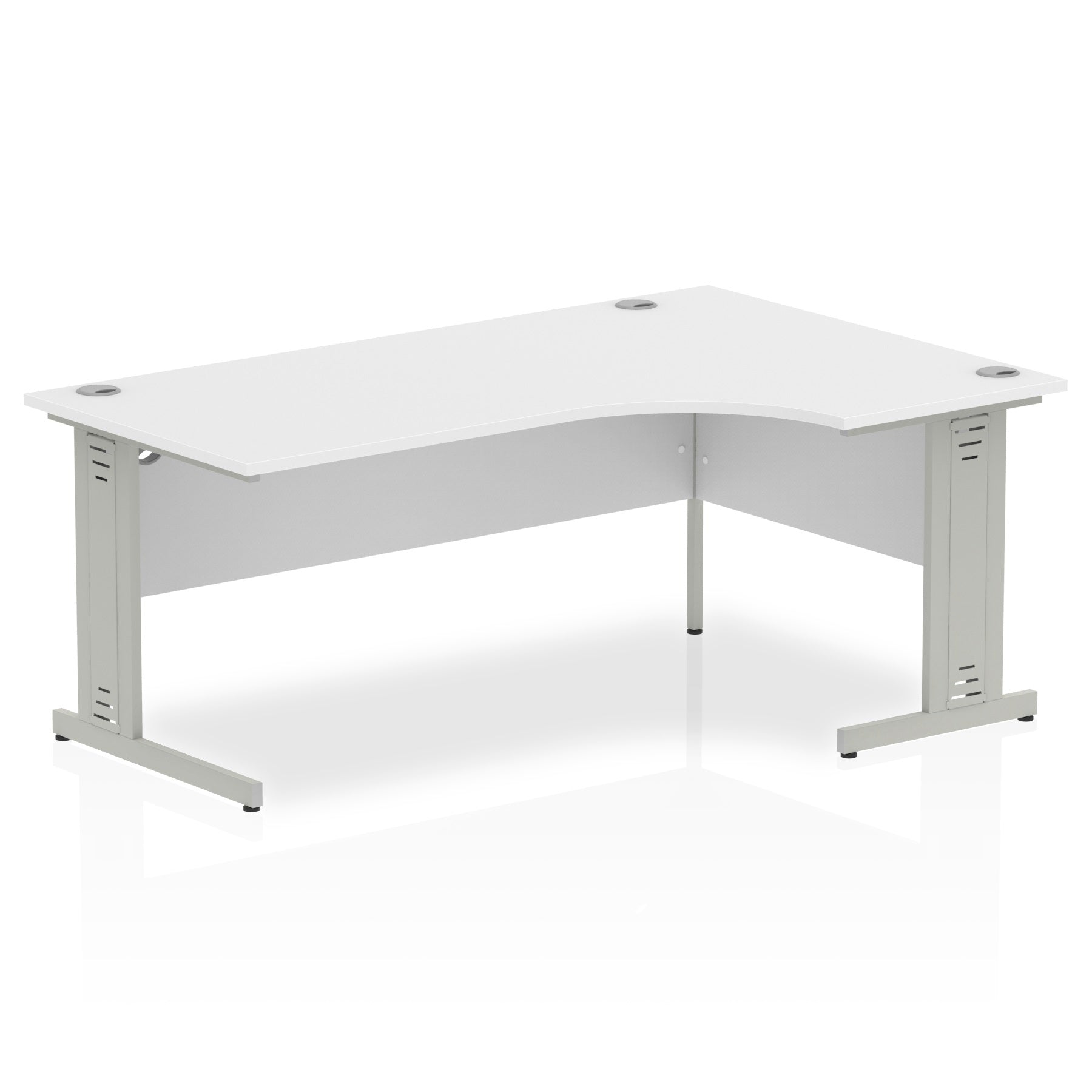Sturdy and Heat-Resistant Dynasty Corner Desk - 1800mm | Cable Managed Leg