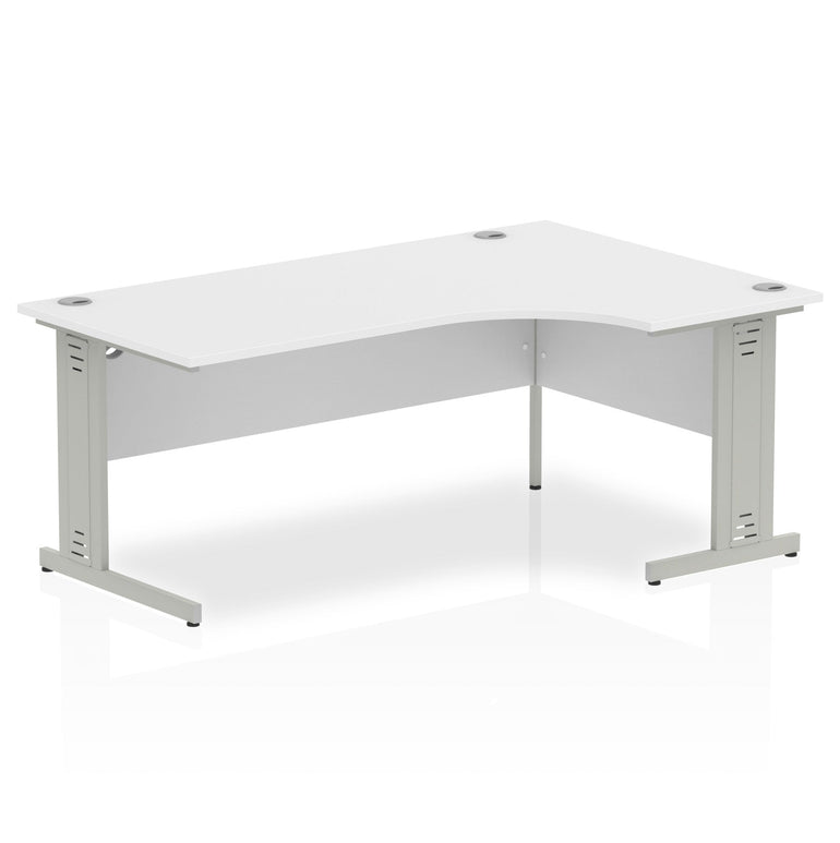 Sturdy and Heat-Resistant Dynasty Corner Desk - 1800mm | Cable Managed Leg