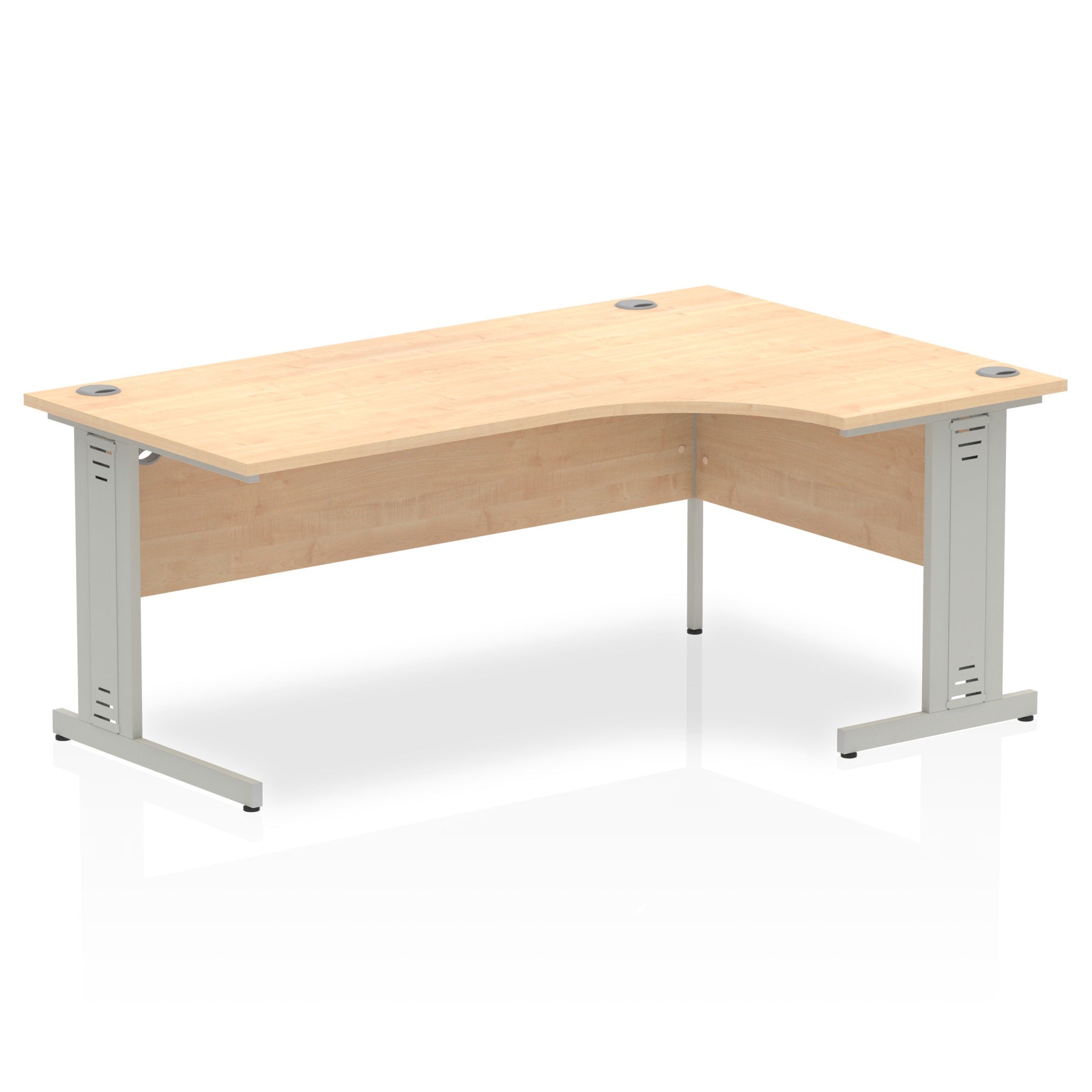 Sturdy and Heat-Resistant Dynasty Corner Desk - 1800mm | Cable Managed Leg