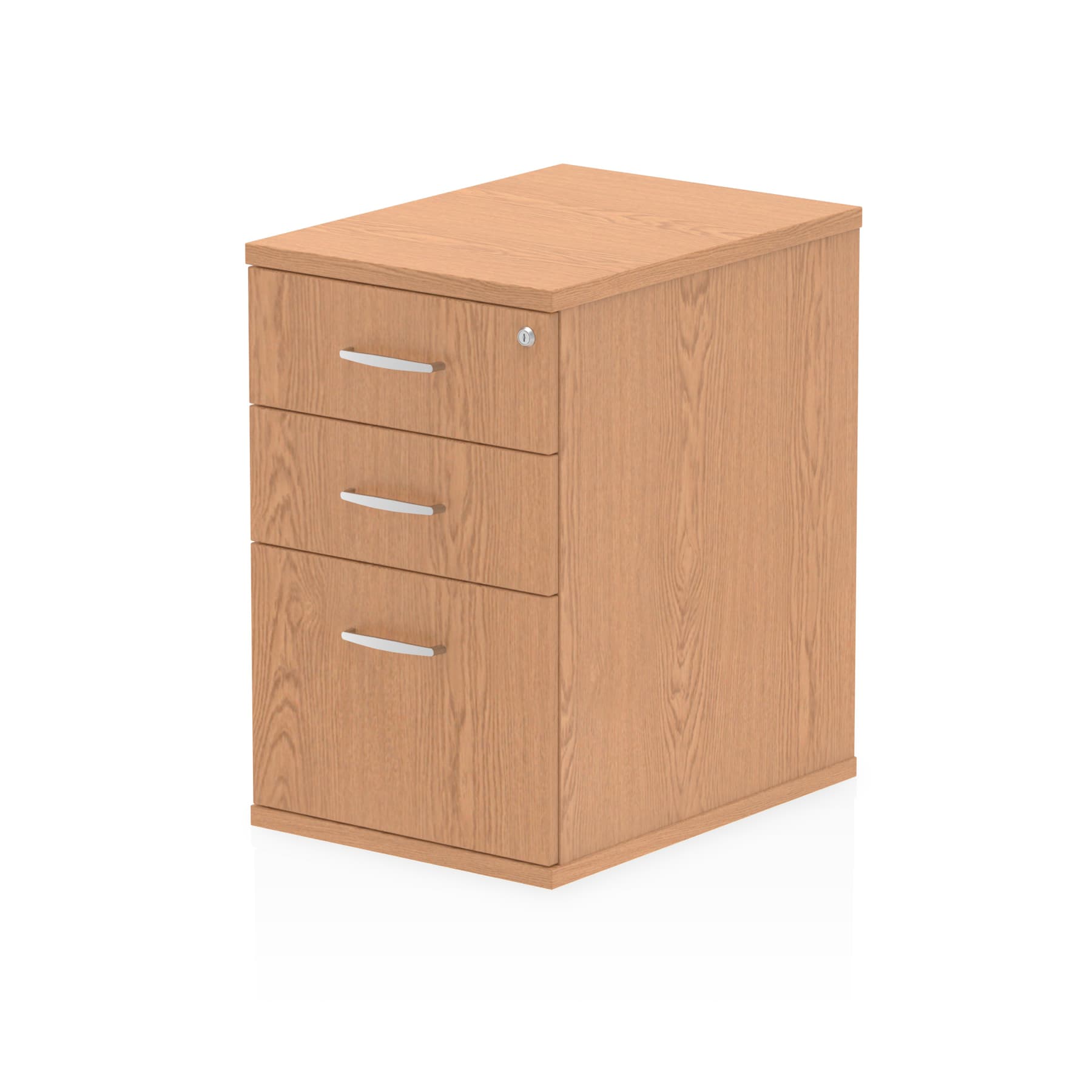 Impulse Desk High Pedestal - 3 Lockable Drawers, MFC Material, 430x600/800x730mm, 25mm Thickness, 5-Year Guarantee