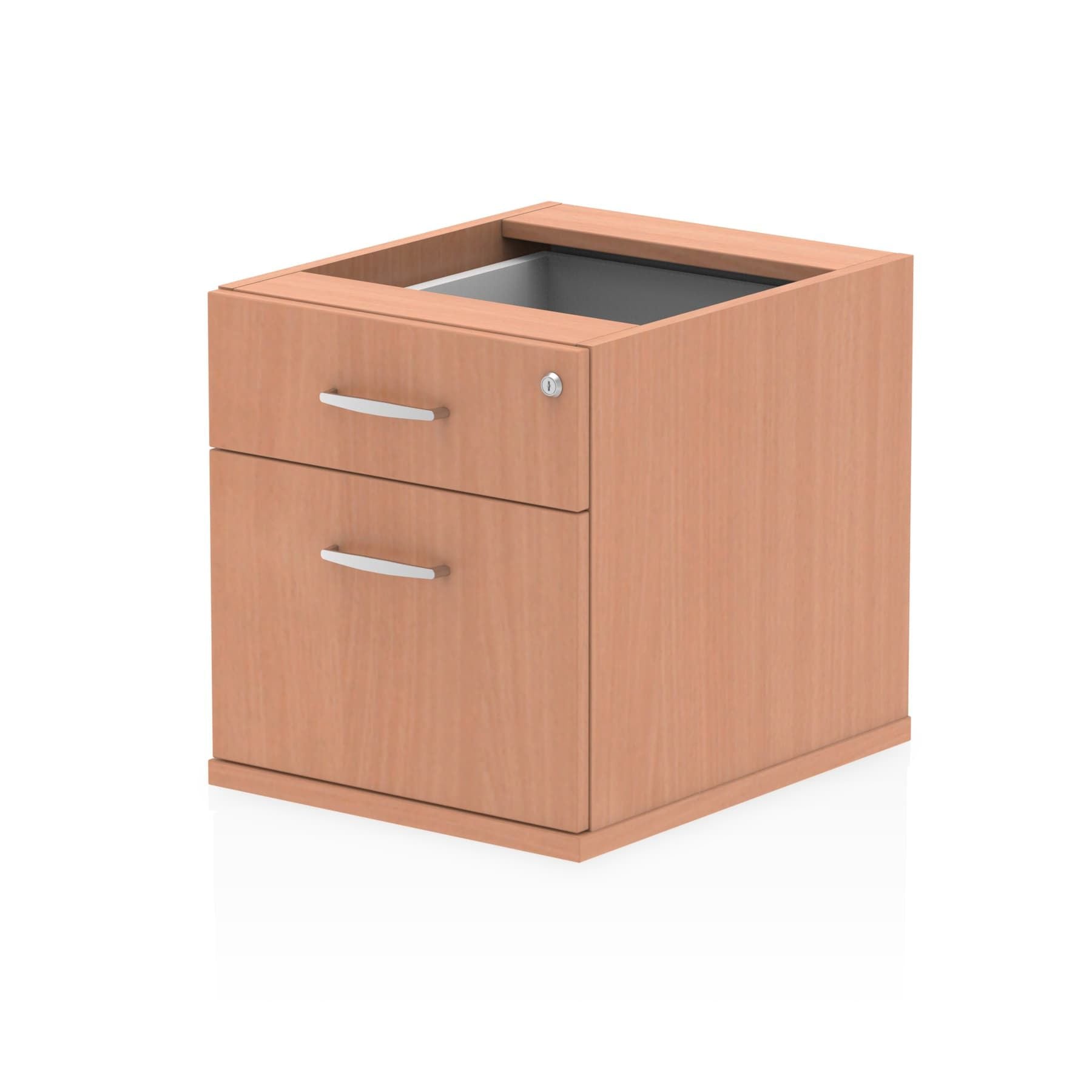 Impulse Fixed Pedestal - 2/3 Lockable Drawers, MFC Material, Self-Assembly, 440x550x473mm, 25mm Thickness, 5-Year Guarantee