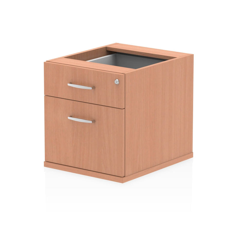 Impulse Fixed Pedestal - 2/3 Lockable Drawers, MFC Material, Self-Assembly, 440x550x473mm, 25mm Thickness, 5-Year Guarantee