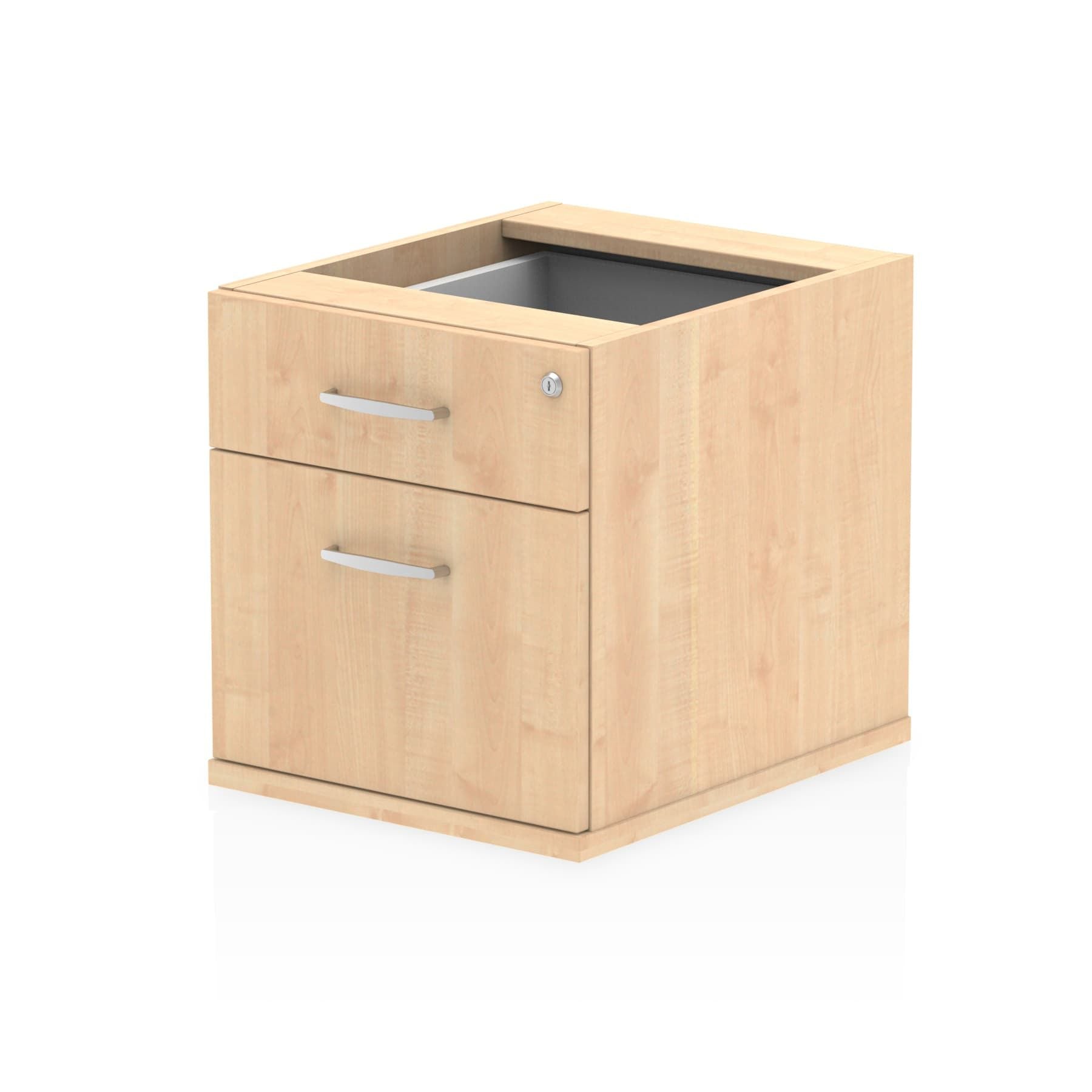 Impulse Fixed Pedestal - 2/3 Lockable Drawers, MFC Material, Self-Assembly, 440x550x473mm, 25mm Thickness, 5-Year Guarantee