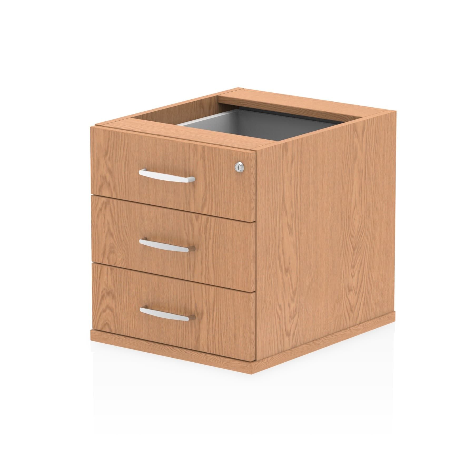 Impulse Fixed Pedestal - 2/3 Lockable Drawers, MFC Material, Self-Assembly, 440x550x473mm, 25mm Thickness, 5-Year Guarantee