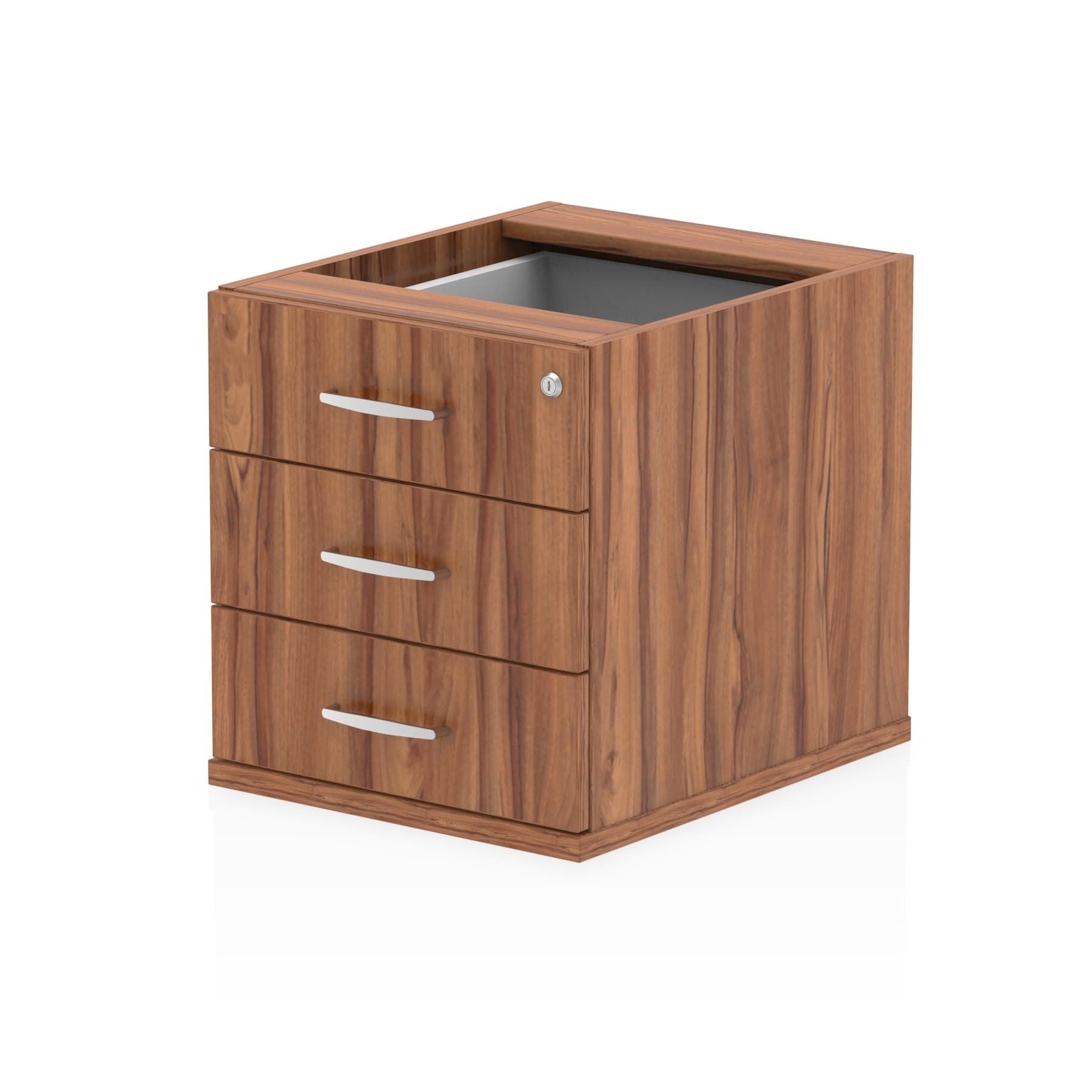 Impulse Fixed Pedestal - 2/3 Lockable Drawers, MFC Material, Self-Assembly, 440x550x473mm, 25mm Thickness, 5-Year Guarantee