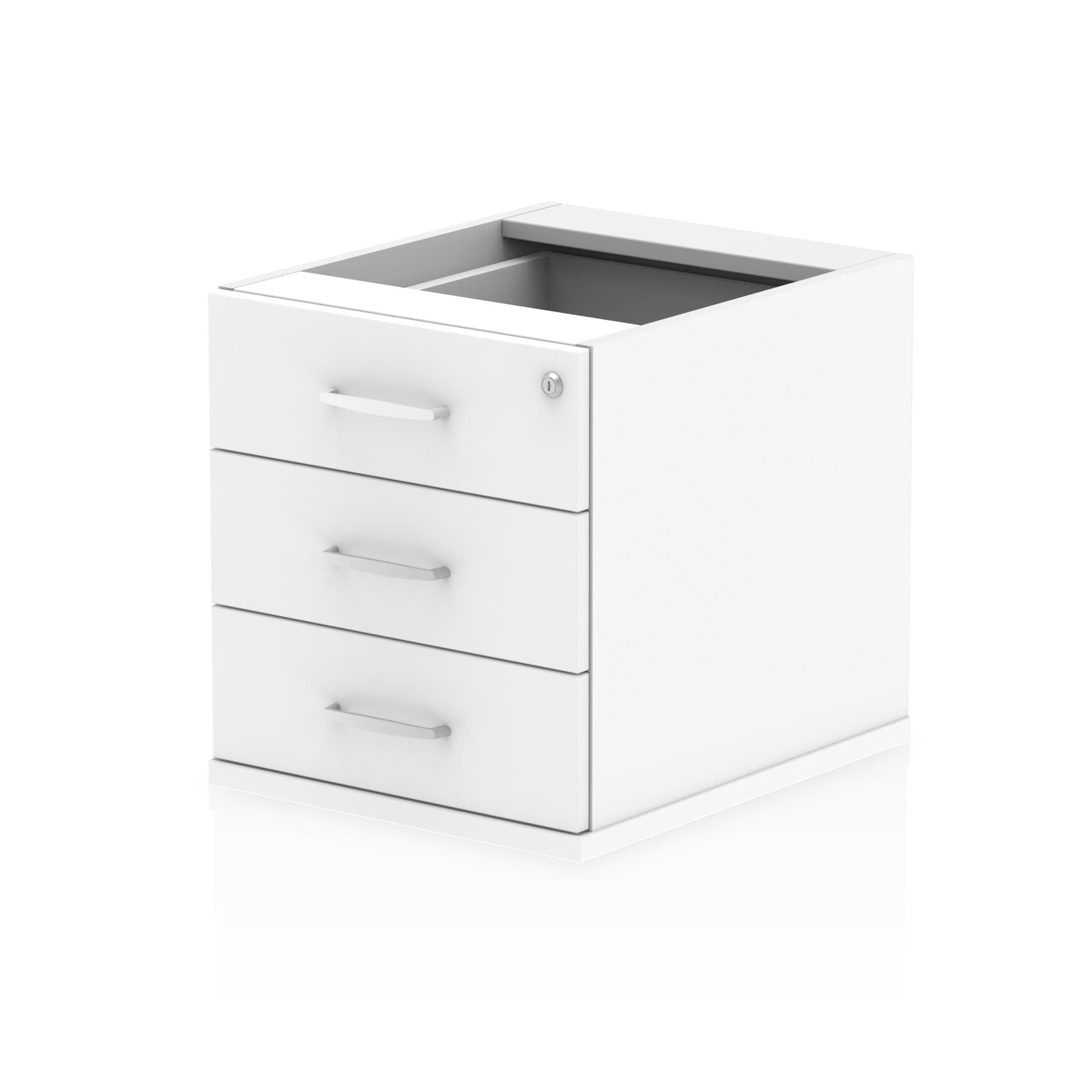 Impulse Fixed Pedestal - 2/3 Lockable Drawers, MFC Material, Self-Assembly, 440x550x473mm, 25mm Thickness, 5-Year Guarantee