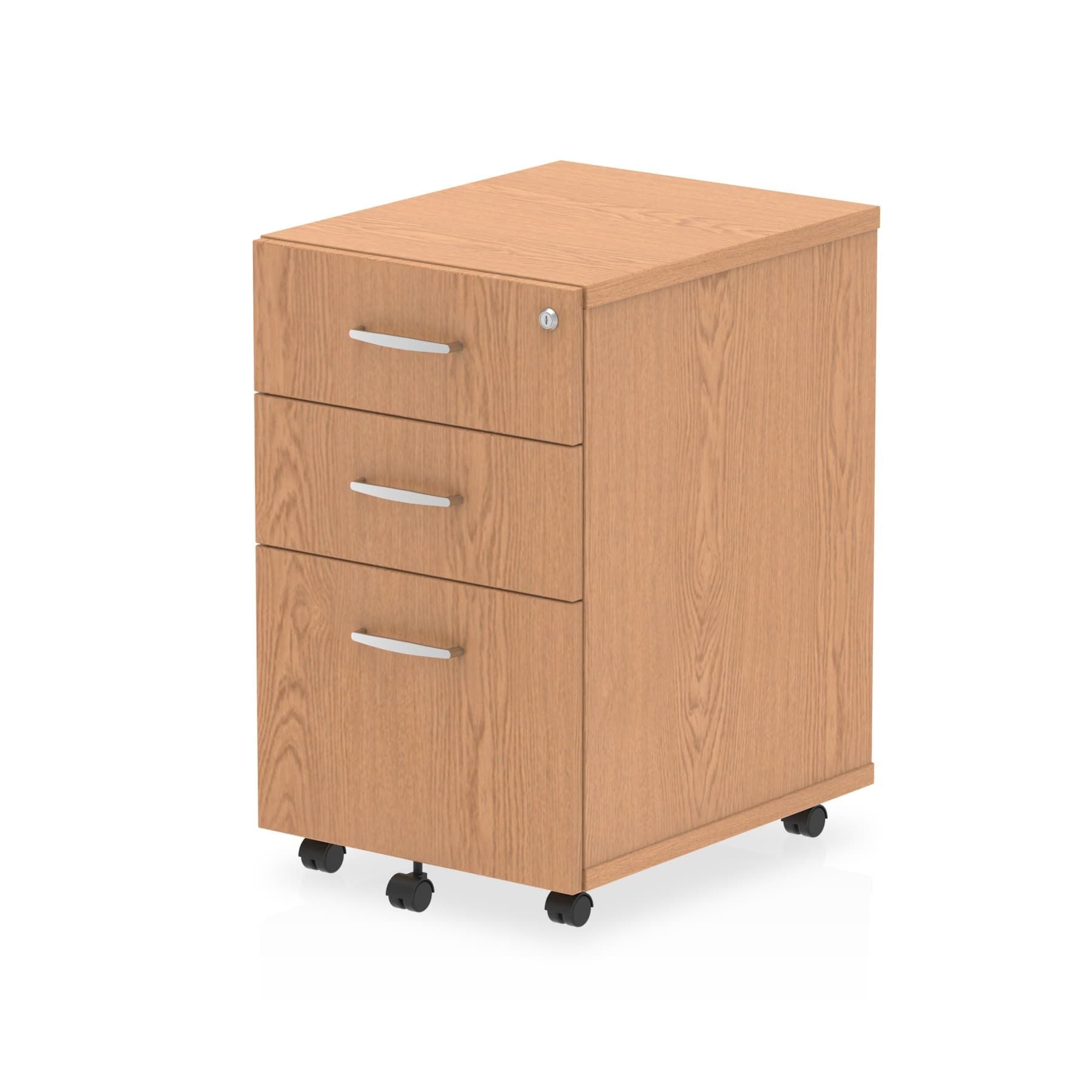 Impulse Under Desk Pedestal - 3 Drawers, 1 Filing Drawer, Lockable, MFC Material, Self-Assembly, 5-Year Guarantee, 440x550x695mm