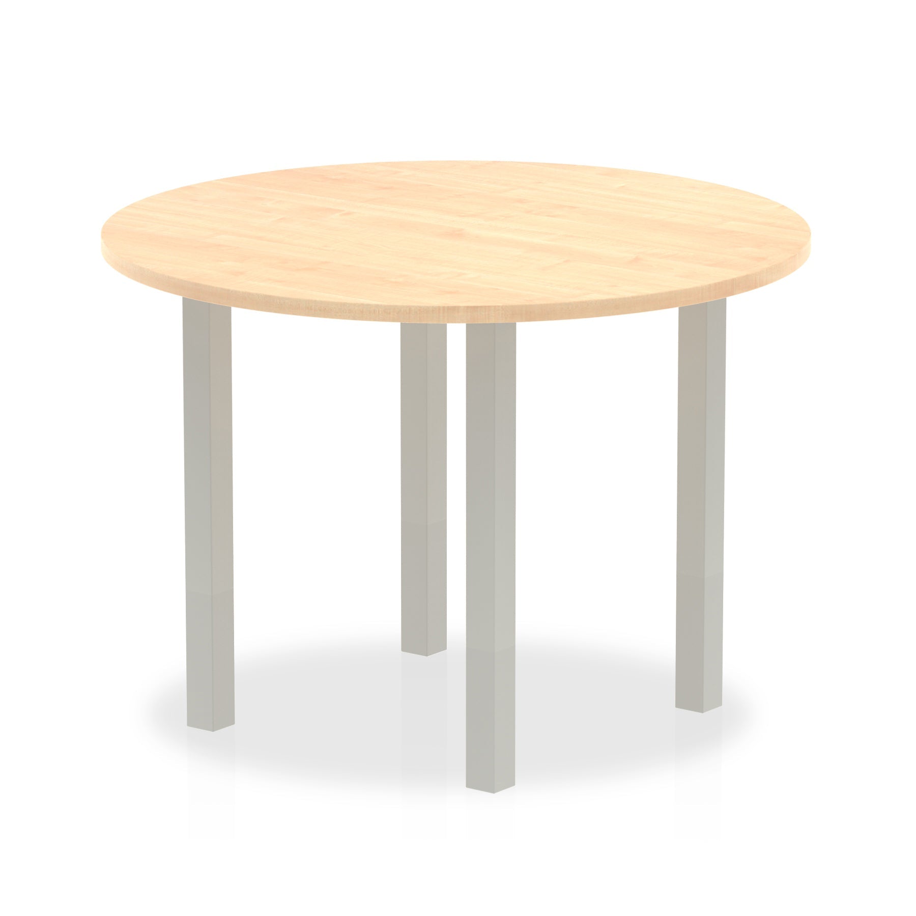 Impulse Round Table with Post Leg - 1000x1000 or 1200x1200 MFC Top, 5-Year Guarantee, Self-Assembly, Multiple Frame Colors