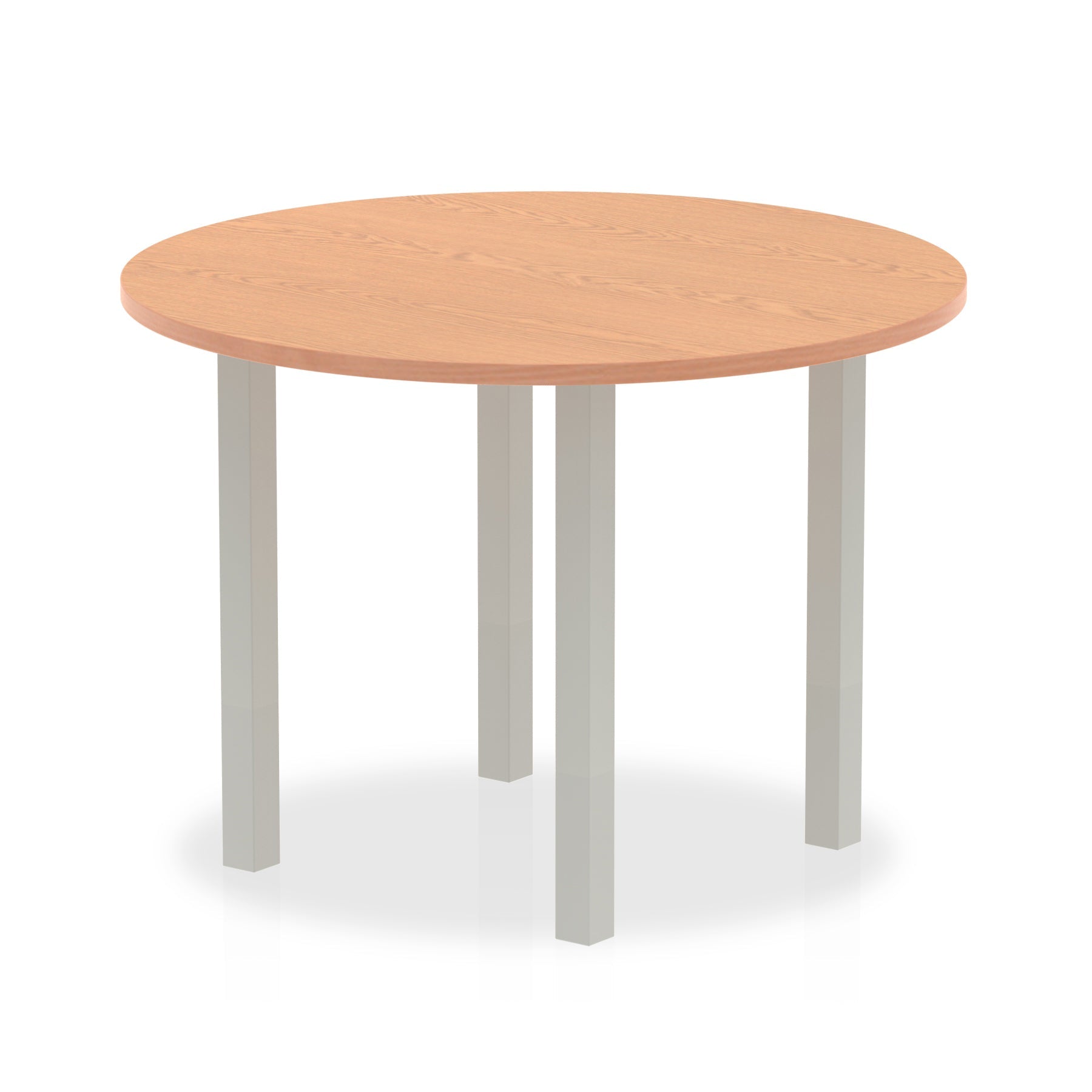 Impulse Round Table with Post Leg - 1000x1000 or 1200x1200 MFC Top, 5-Year Guarantee, Self-Assembly, Multiple Frame Colors