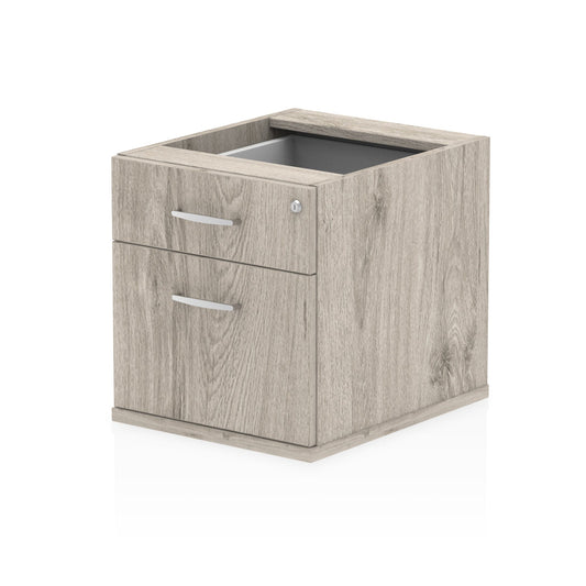 Impulse Fixed Pedestal - 2/3 Lockable Drawers, MFC Material, Self-Assembly, 440x550x473mm, 25mm Thickness, 5-Year Guarantee