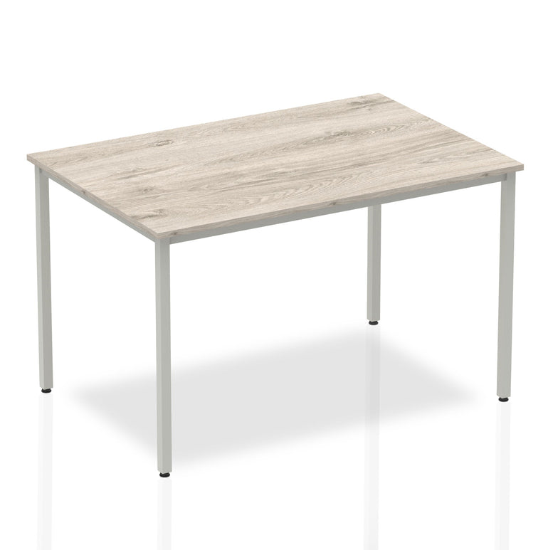 Impulse Straight Table Box Frame Leg - Rectangular MFC Desk, Self-Assembly, 5-Year Guarantee, Multiple Sizes (1200x800, 1600x800, 1800x800, 800x800) - Silver