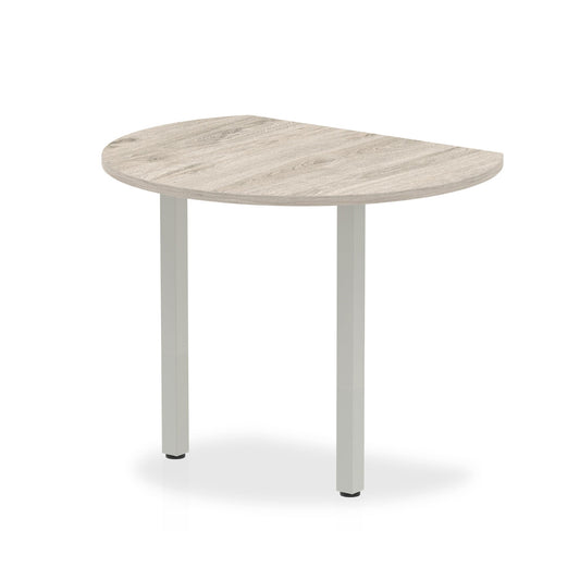 Impulse Conference Radial End Desk - 1000x1100mm, Silver Post Legs, MFC Material, Self-Assembly, 5-Year Guarantee