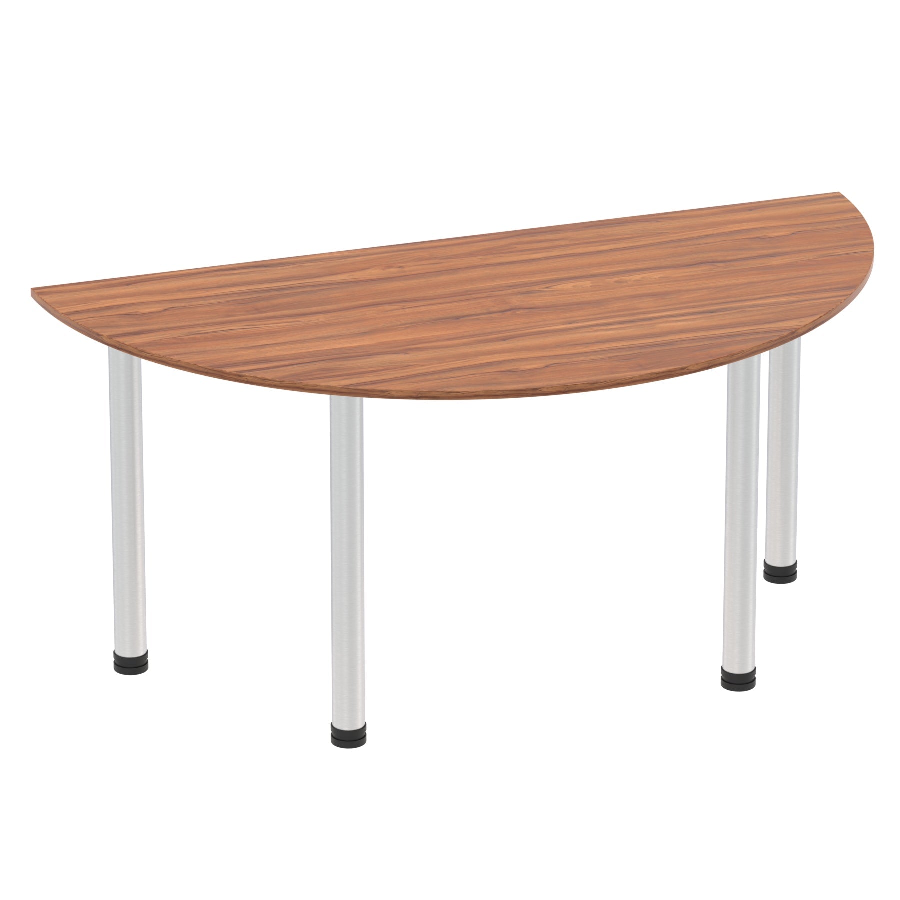 Impulse Semi-Circle Table 1600x800mm with Post Leg - MFC Material, 5-Year Guarantee, Self-Assembly, Multiple Frame Colours