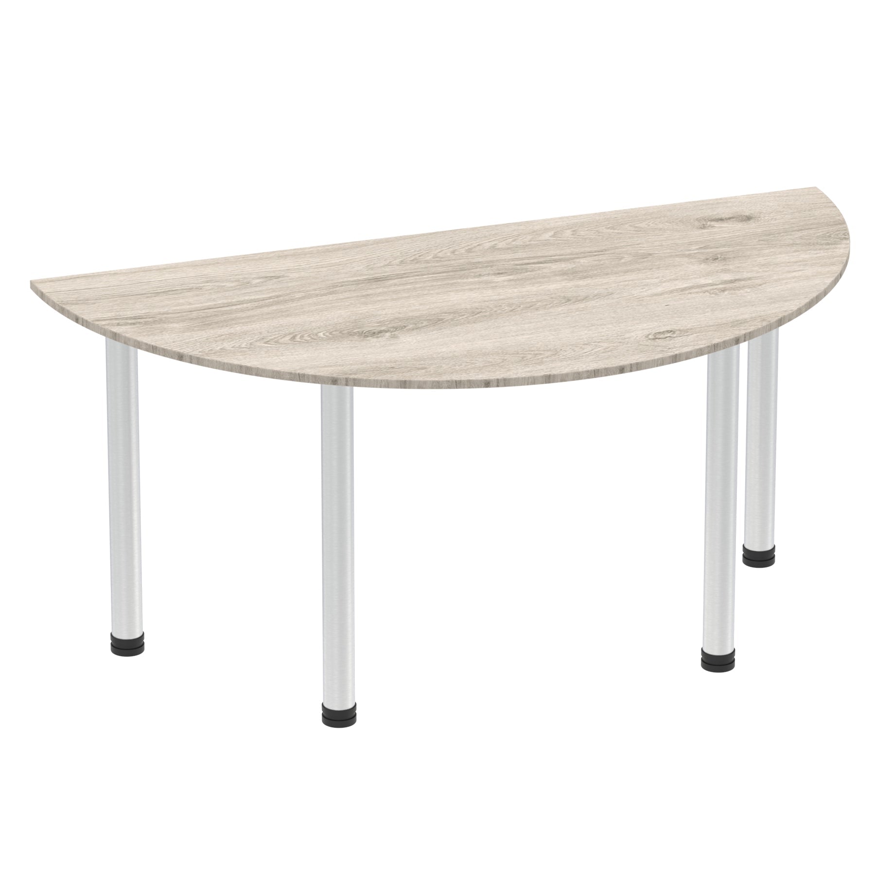 Impulse Semi-Circle Table 1600x800mm with Post Leg - MFC Material, 5-Year Guarantee, Self-Assembly, Multiple Frame Colours