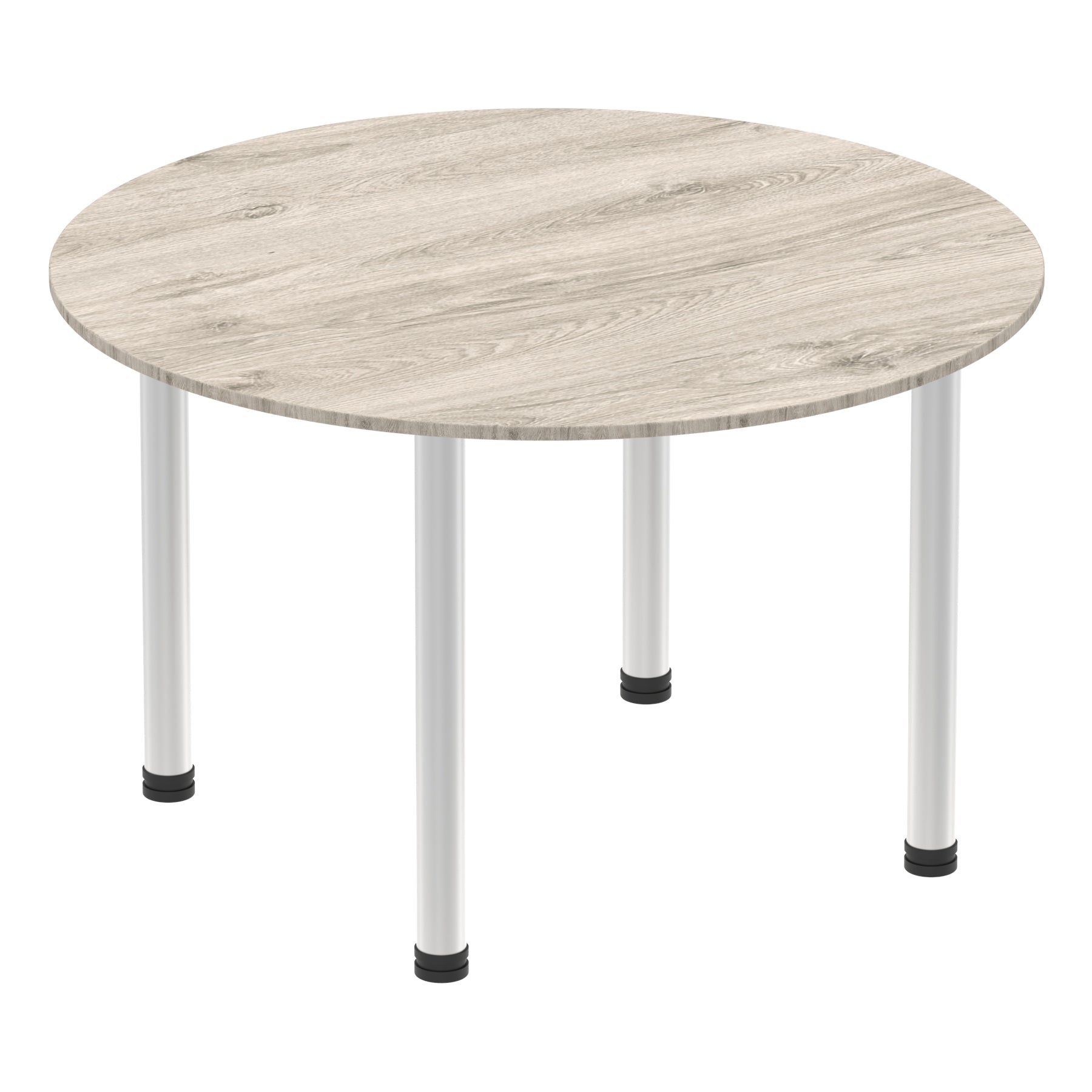 Impulse Round Table with Post Leg - 1000x1000 or 1200x1200 MFC Top, 5-Year Guarantee, Self-Assembly, Multiple Frame Colors