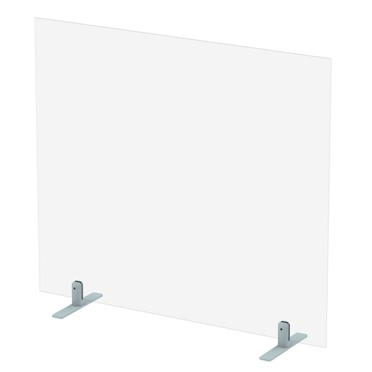 Dynamic Protect Plus Acrylic Desktop Screen - Rectangular, Self-Assembly, 2-Year Guarantee, Various Sizes (W: 800-1800mm, H: 700mm, D: 5mm)