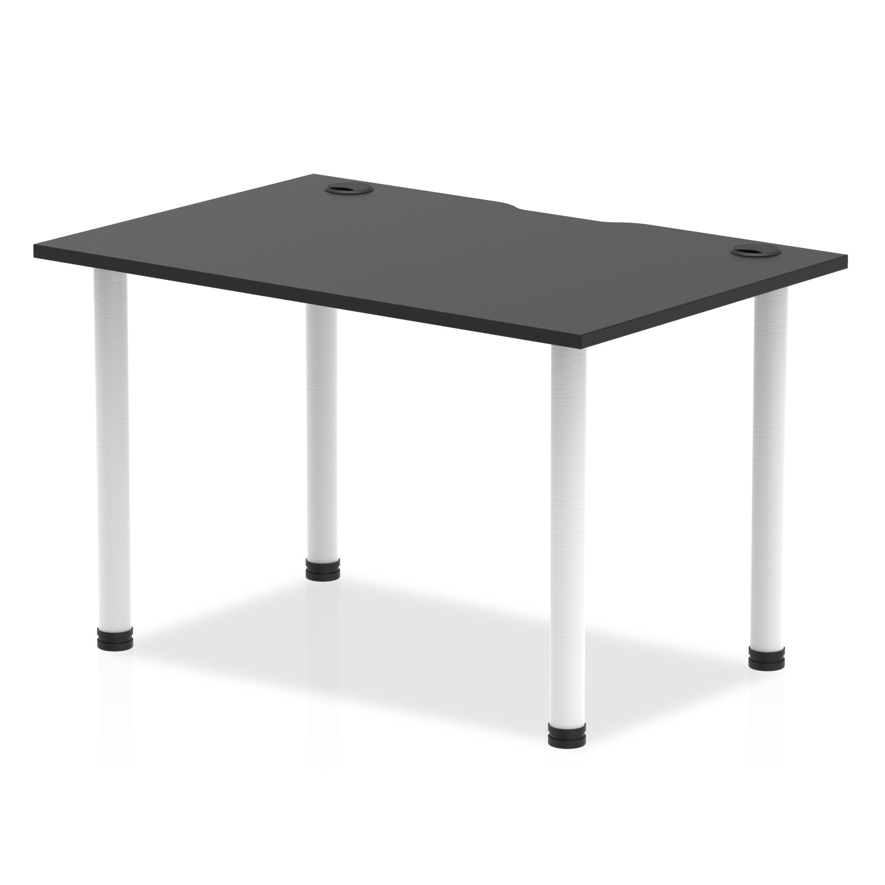 Impulse Black Series Straight Table - Rectangular MFC Desk, 1200-1800mm Width, 5-Year Guarantee, Self-Assembly, Multiple Frame Colors & Sizes