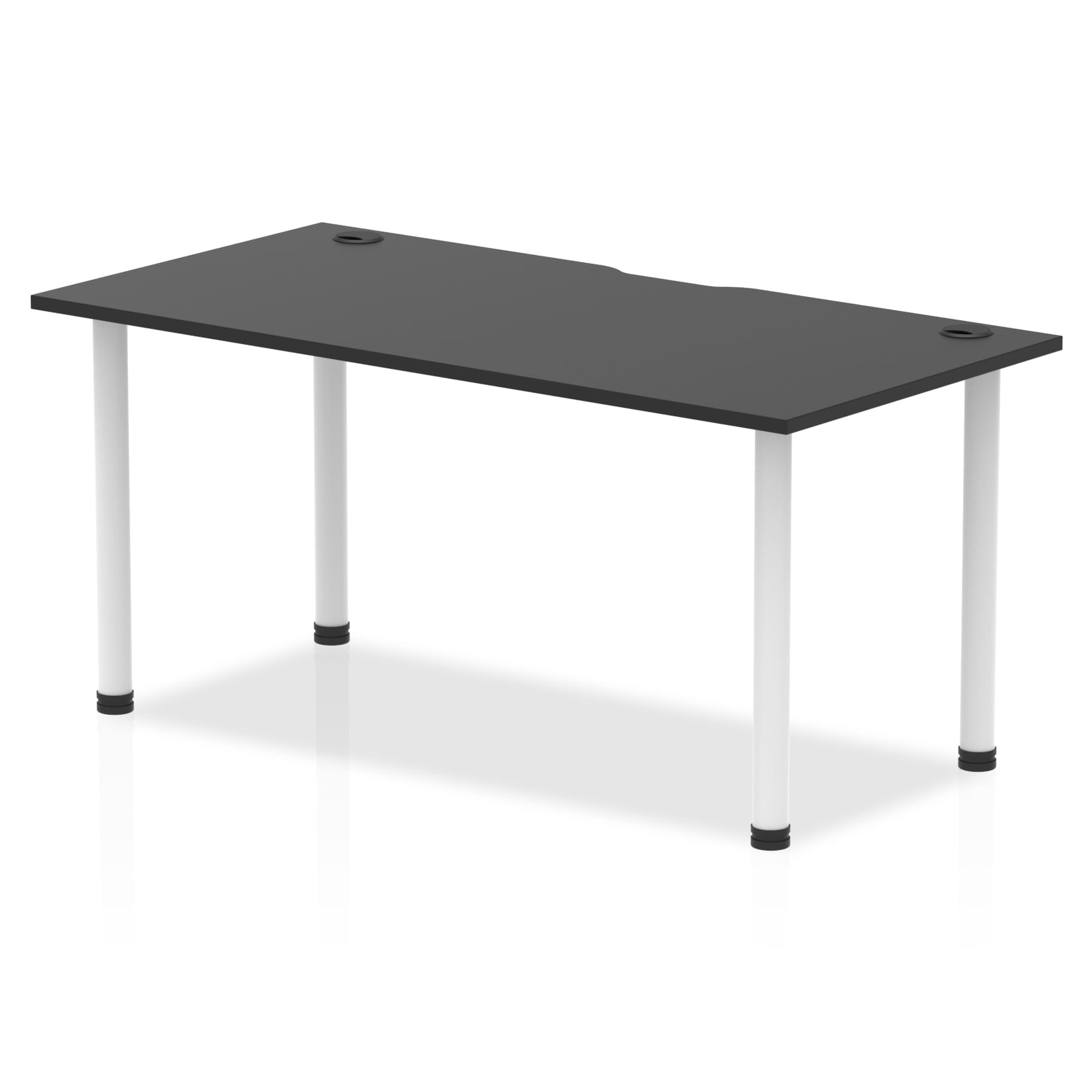 Impulse Black Series Straight Table - Rectangular MFC Desk, 1200-1800mm Width, 5-Year Guarantee, Self-Assembly, Multiple Frame Colors & Sizes