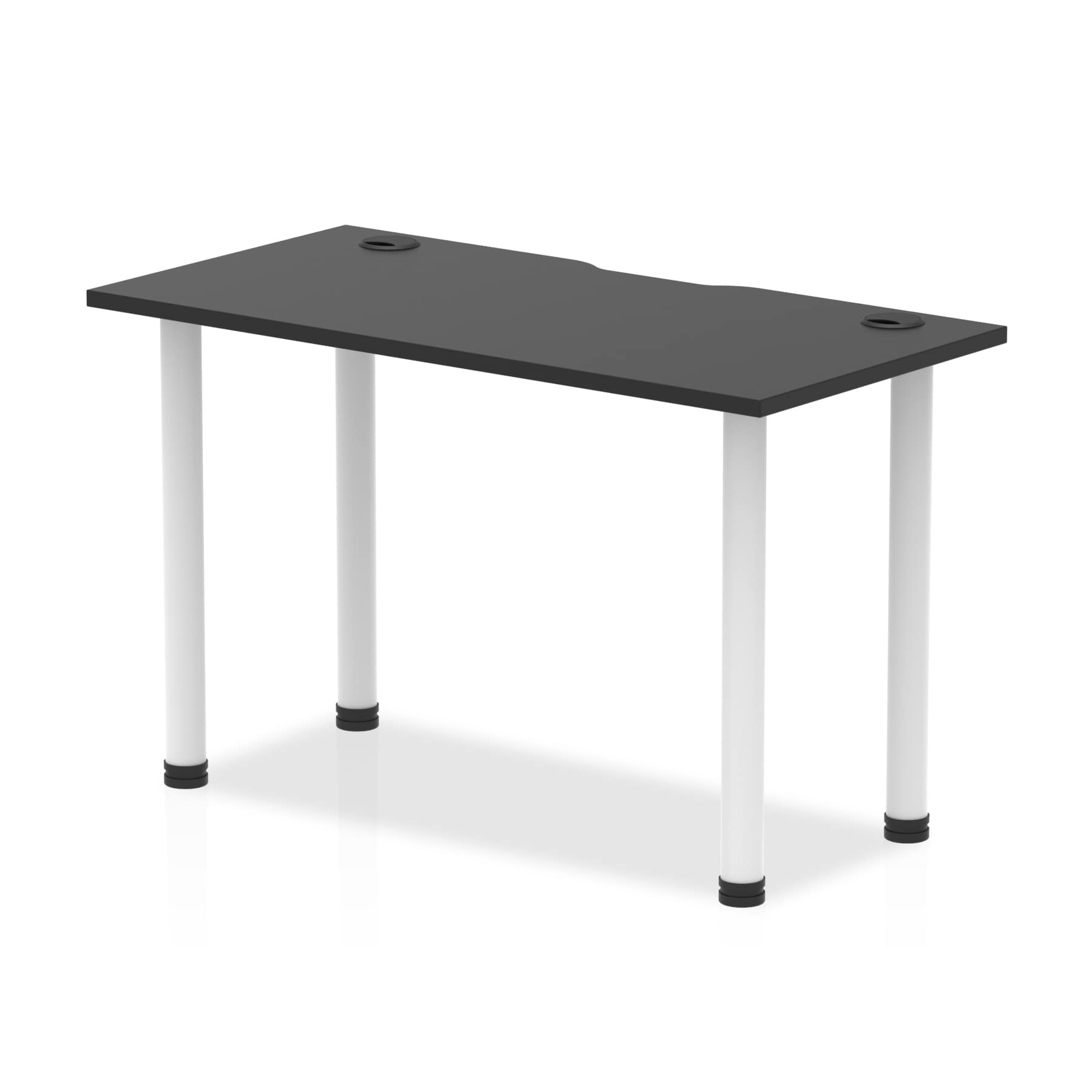 Impulse Black Series Slimline Straight Table - MFC Rectangular Desk, 5-Year Guarantee, Self-Assembly, Multiple Sizes & Frame Colors