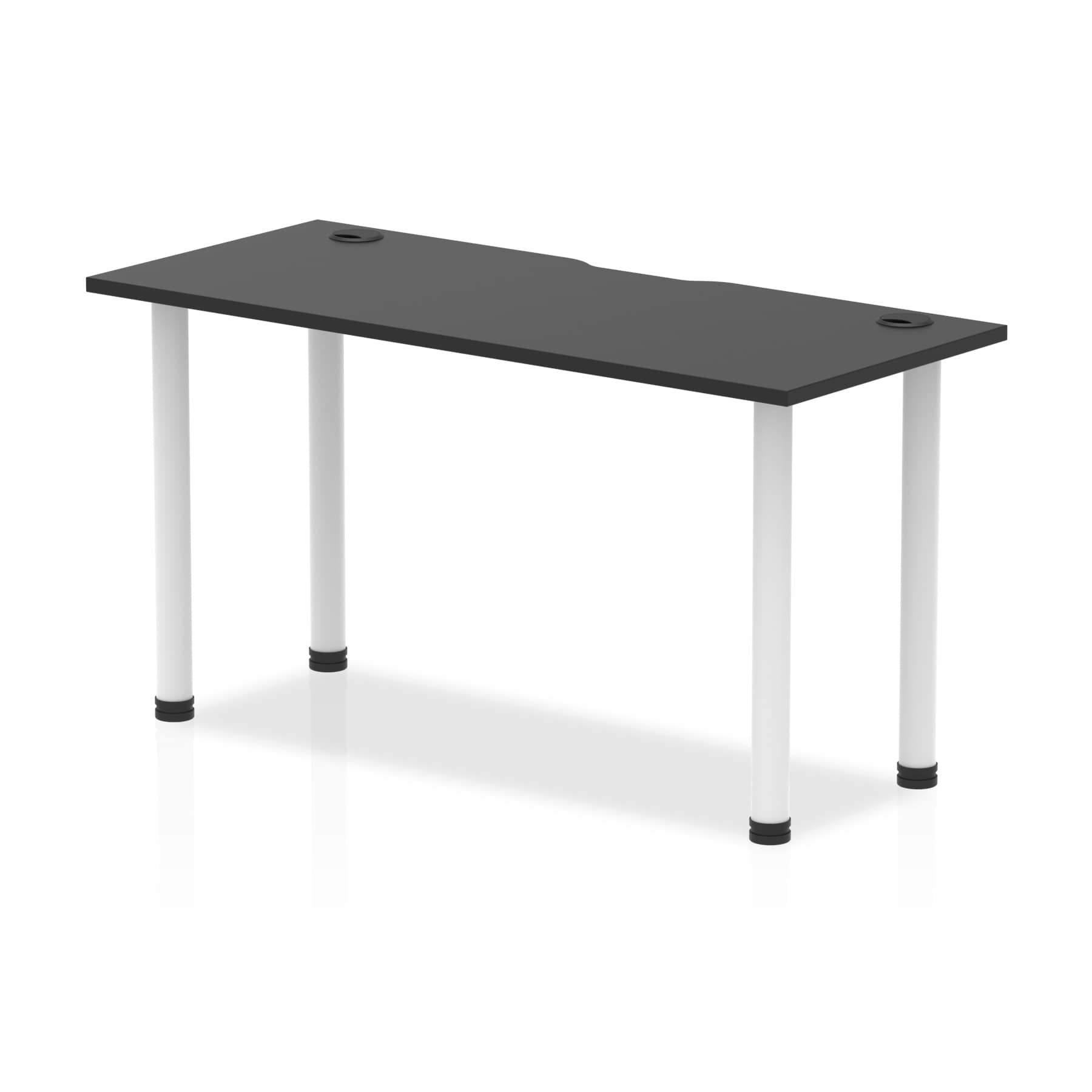 Impulse Black Series Slimline Straight Table - MFC Rectangular Desk, 5-Year Guarantee, Self-Assembly, Multiple Sizes & Frame Colors