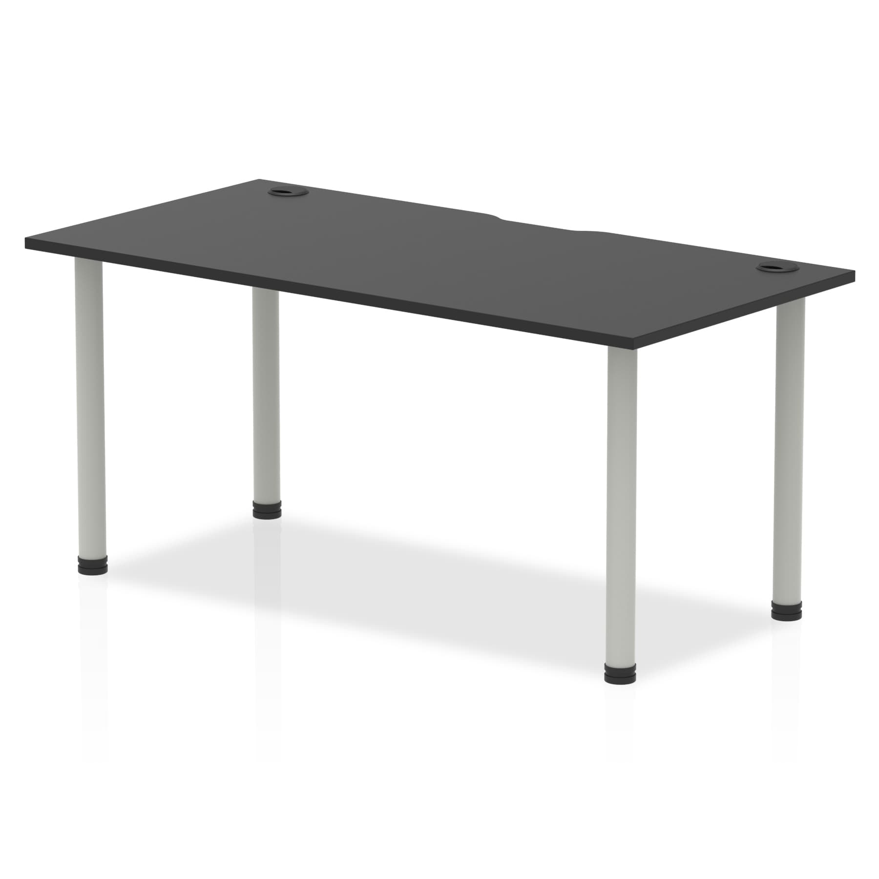 Impulse Black Series Straight Table - Rectangular MFC Desk, 1200-1800mm Width, 5-Year Guarantee, Self-Assembly, Multiple Frame Colors & Sizes