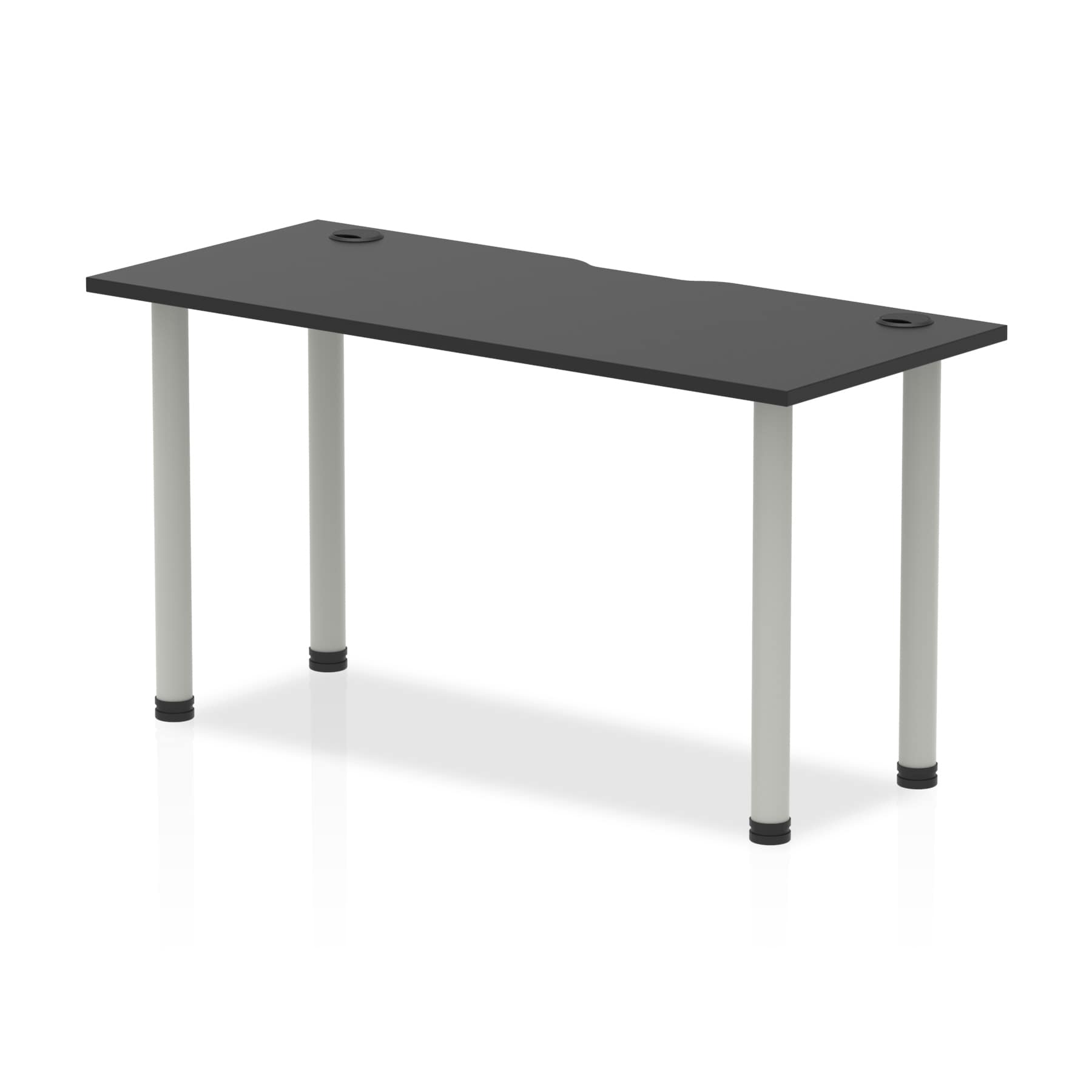 Impulse Black Series Slimline Straight Table - MFC Rectangular Desk, 5-Year Guarantee, Self-Assembly, Multiple Sizes & Frame Colors