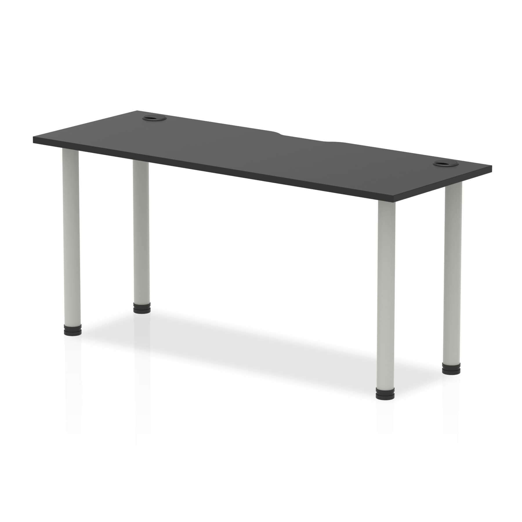 Impulse Black Series Slimline Straight Table - MFC Rectangular Desk, 5-Year Guarantee, Self-Assembly, Multiple Sizes & Frame Colors