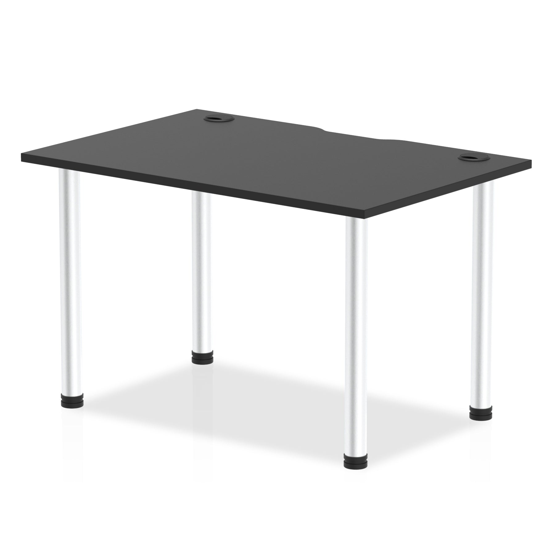 Impulse Black Series Straight Table - Rectangular MFC Desk, 1200-1800mm Width, 5-Year Guarantee, Self-Assembly, Multiple Frame Colors & Sizes