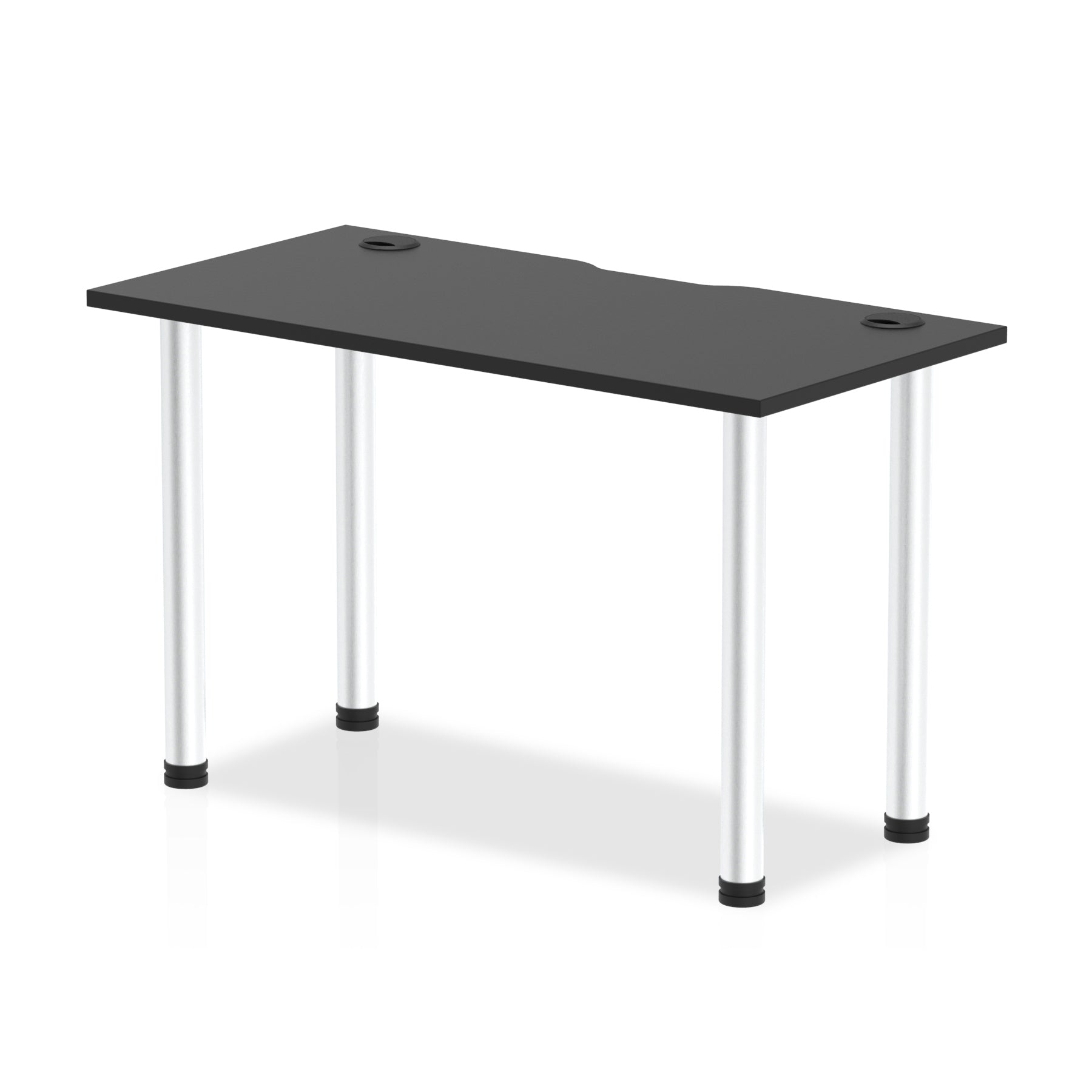 Impulse Black Series Slimline Straight Table - MFC Rectangular Desk, 5-Year Guarantee, Self-Assembly, Multiple Sizes & Frame Colors