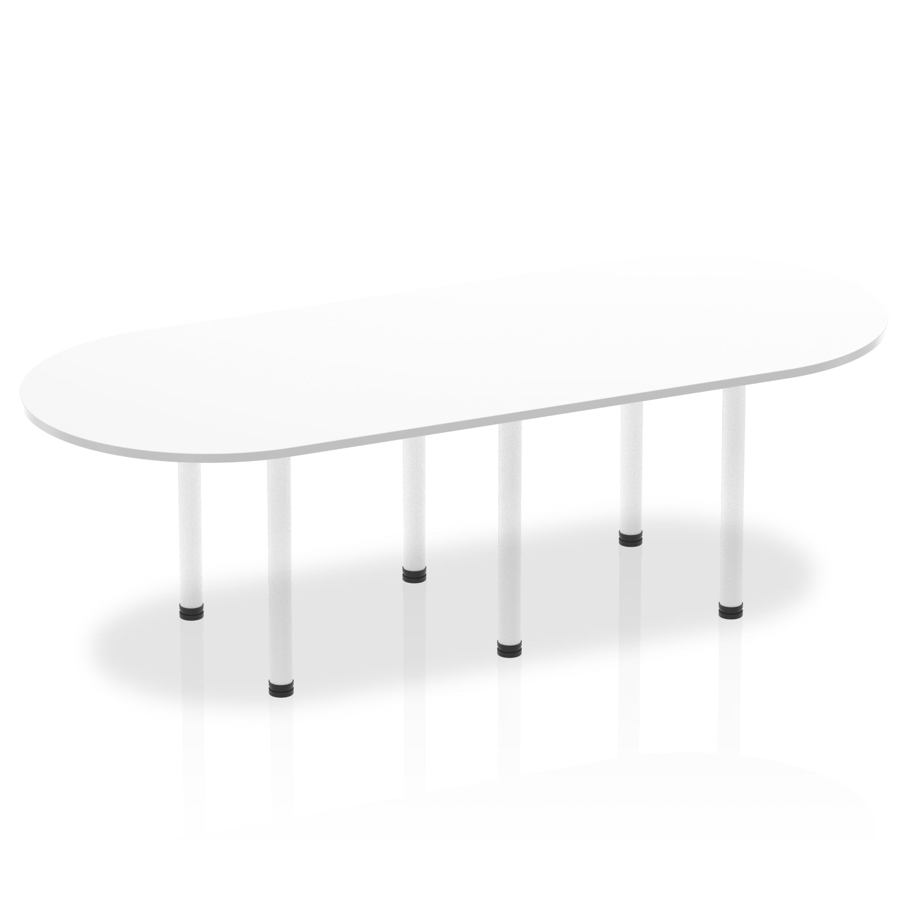 Impulse Boardroom Table with Post Leg - Rectangular MFC, Self-Assembly, 1800x1000 or 2400x1000, 5-Year Guarantee, Multiple Frame Colors