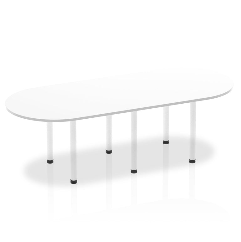 Impulse Boardroom Table with Post Leg - Rectangular MFC, Self-Assembly, 1800x1000 or 2400x1000, 5-Year Guarantee, Multiple Frame Colors