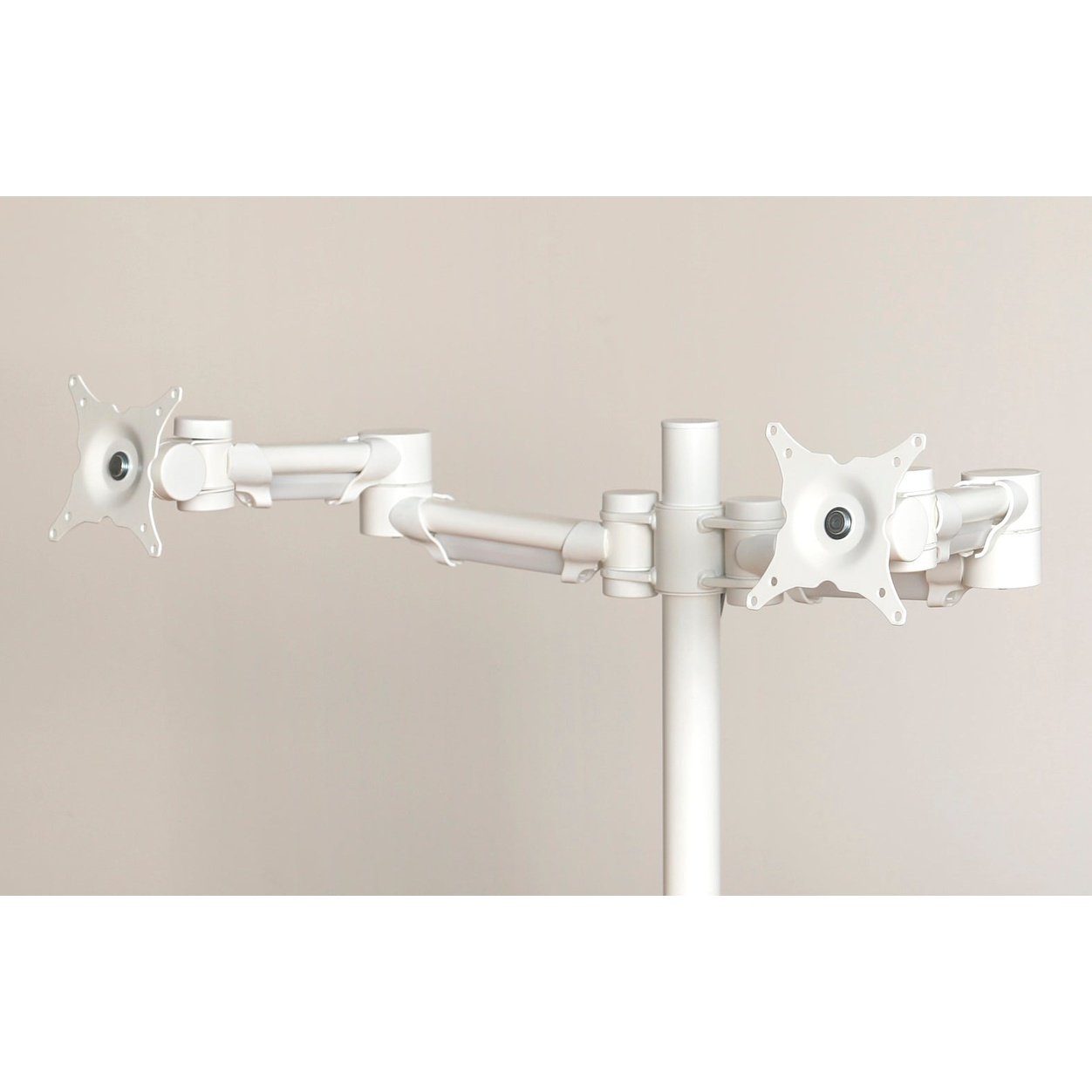 Impulse Double Height Adjustable Flat Screen Monitor Arm - Steel, Self-Assembly, 420mm Height, 1-Year Guarantee