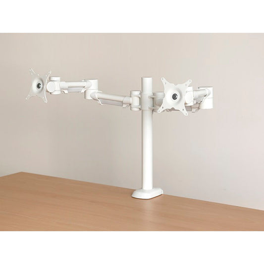 Impulse Top Fix Double Height Adjustable Flat Screen Arm - Steel Material, 420mm Height, Self-Assembly, 1-Year Guarantee