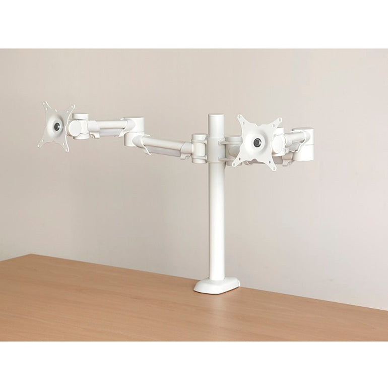Impulse Top Fix Double Height Adjustable Flat Screen Arm - Steel Material, 420mm Height, Self-Assembly, 1-Year Guarantee