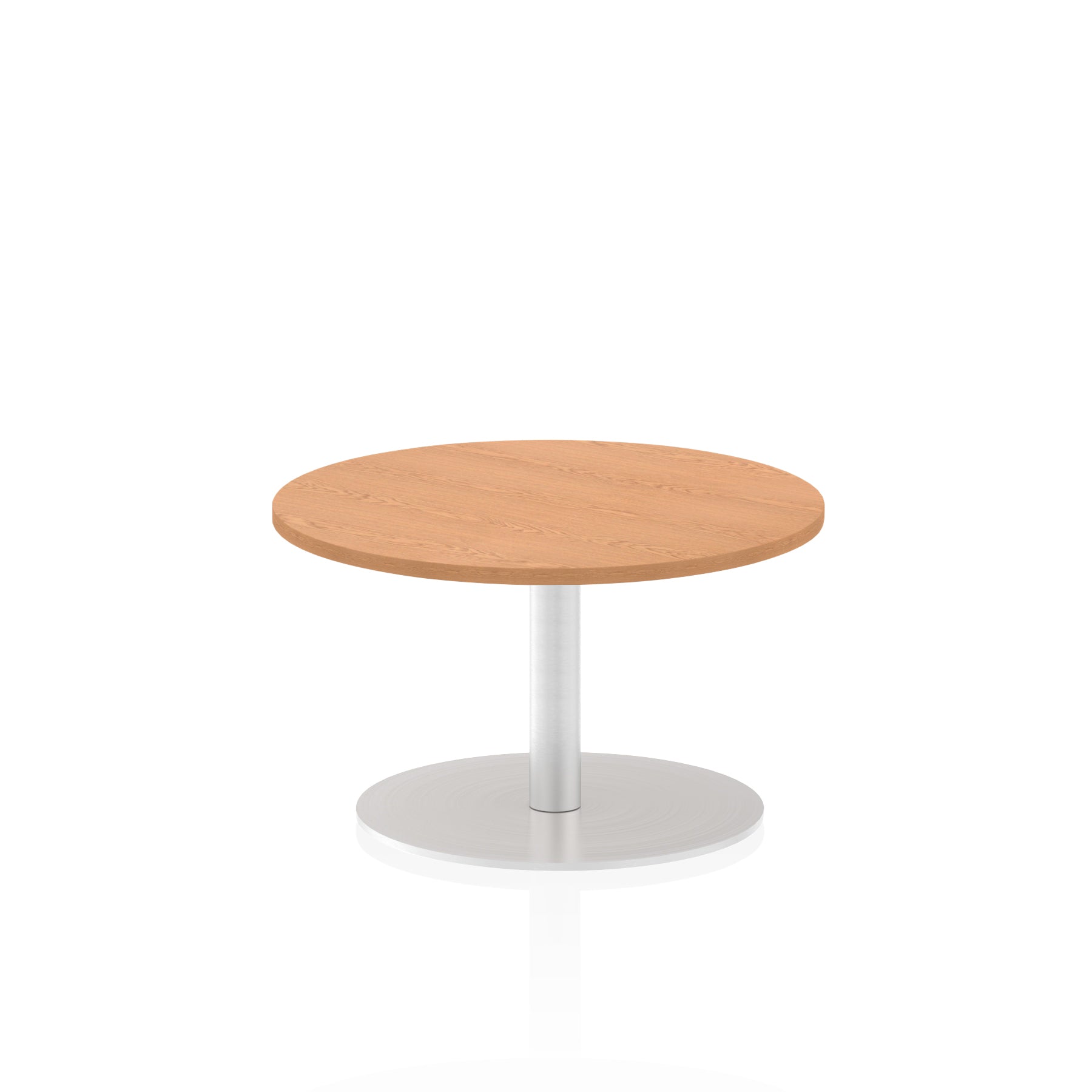 Italia Round Poseur Table - MFC Material, Self-Assembly, Bistro Leg, Silver Frame, 5-Year Guarantee - 600x600, 800x800, 1000x1000, 1200x1200