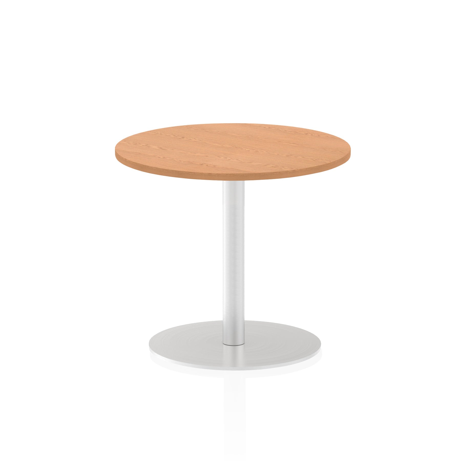 Italia Round Poseur Table - MFC Material, Self-Assembly, Bistro Leg, Silver Frame, 5-Year Guarantee - 600x600, 800x800, 1000x1000, 1200x1200