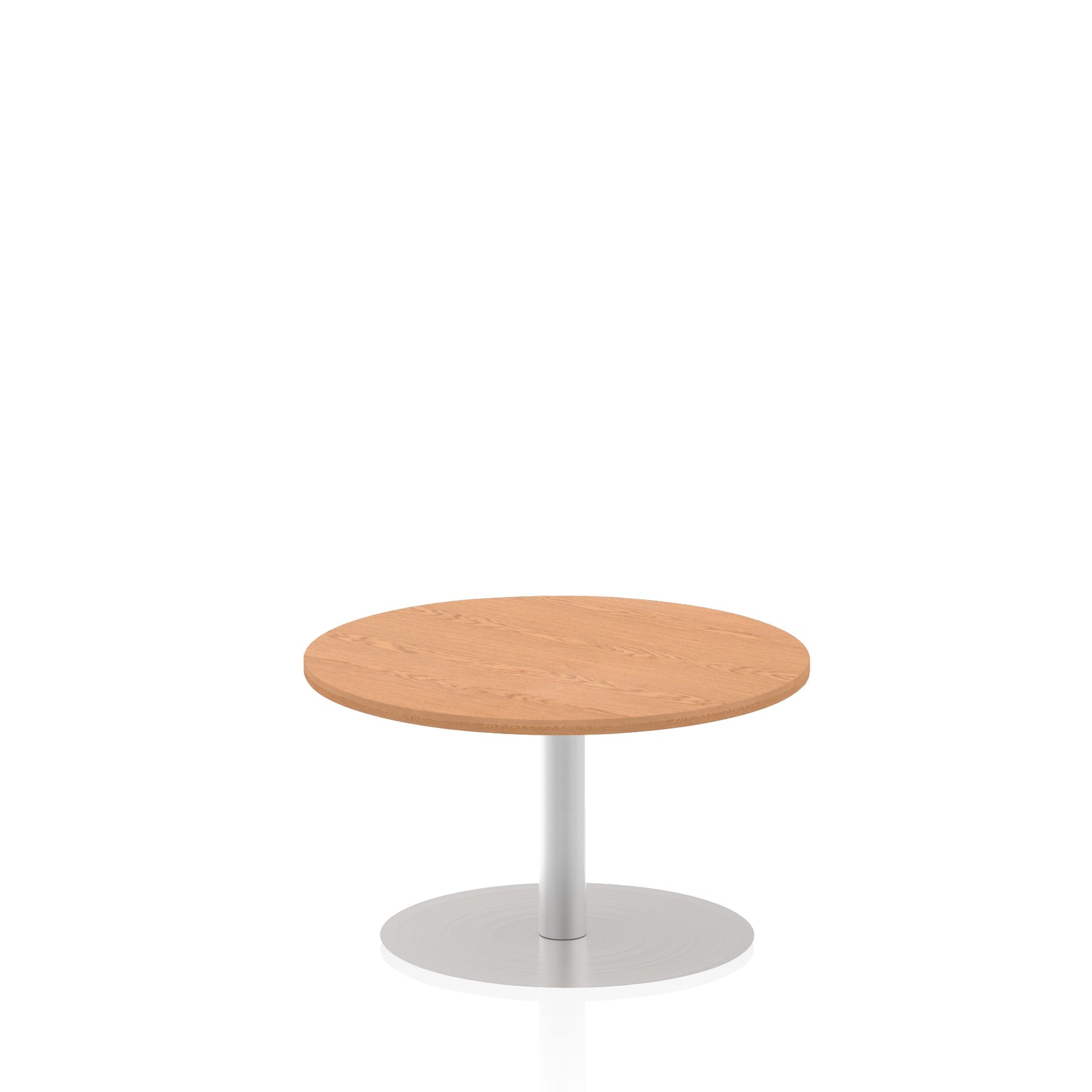 Italia Round Poseur Table - MFC Material, Self-Assembly, Bistro Leg, Silver Frame, 5-Year Guarantee - 600x600, 800x800, 1000x1000, 1200x1200