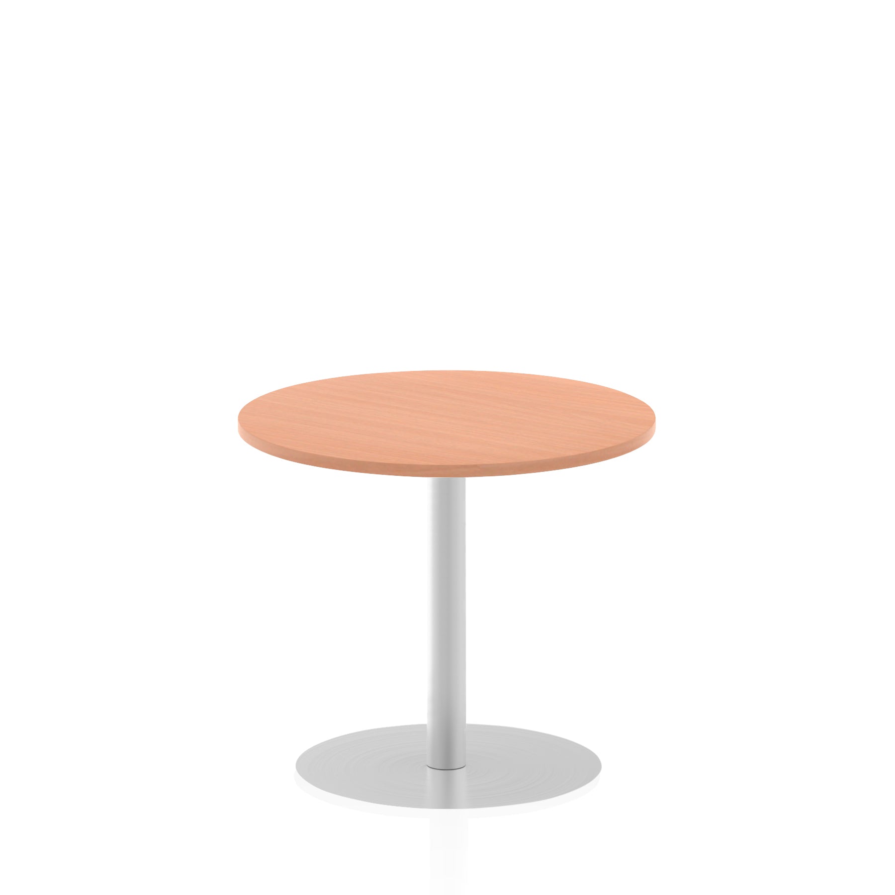 Italia Round Poseur Table - MFC Material, Self-Assembly, Bistro Leg, Silver Frame, 5-Year Guarantee - 600x600, 800x800, 1000x1000, 1200x1200