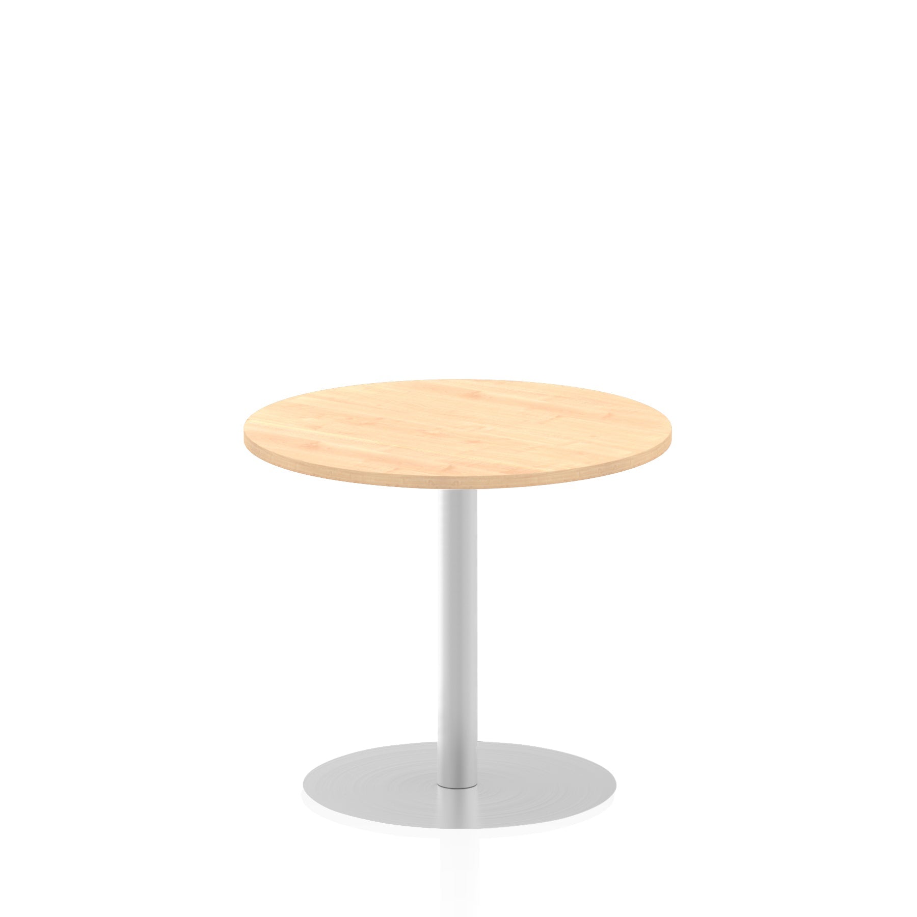 Italia Round Poseur Table - MFC Material, Self-Assembly, Bistro Leg, Silver Frame, 5-Year Guarantee - 600x600, 800x800, 1000x1000, 1200x1200