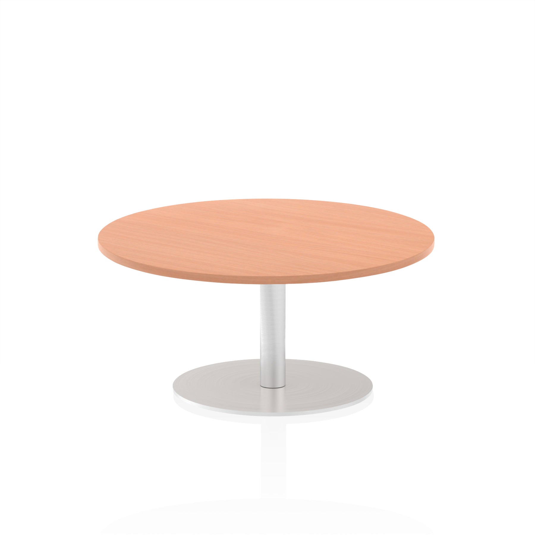 Italia Round Poseur Table - MFC Material, Self-Assembly, Bistro Leg, Silver Frame, 5-Year Guarantee - 600x600, 800x800, 1000x1000, 1200x1200