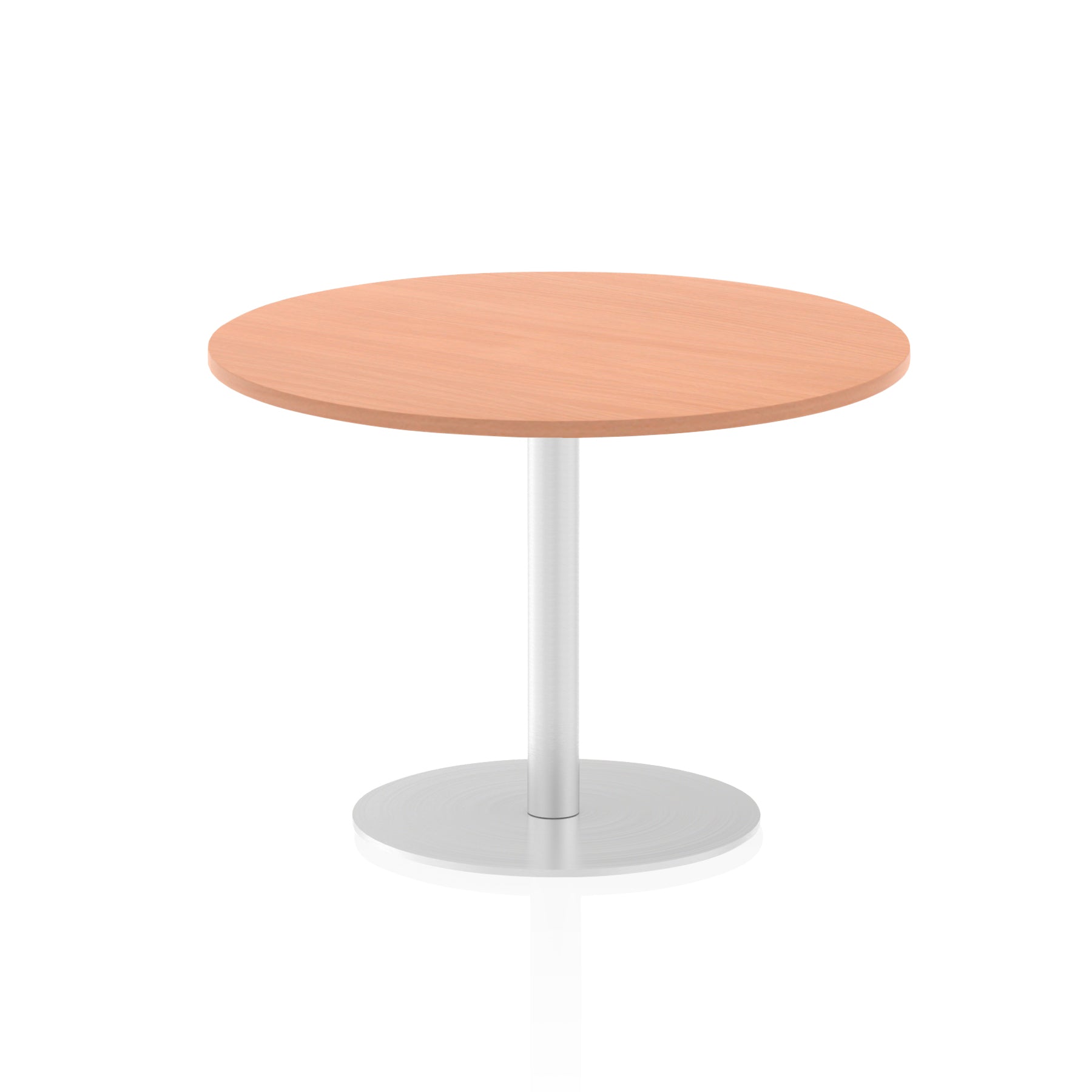 Italia Round Poseur Table - MFC Material, Self-Assembly, Bistro Leg, Silver Frame, 5-Year Guarantee - 600x600, 800x800, 1000x1000, 1200x1200