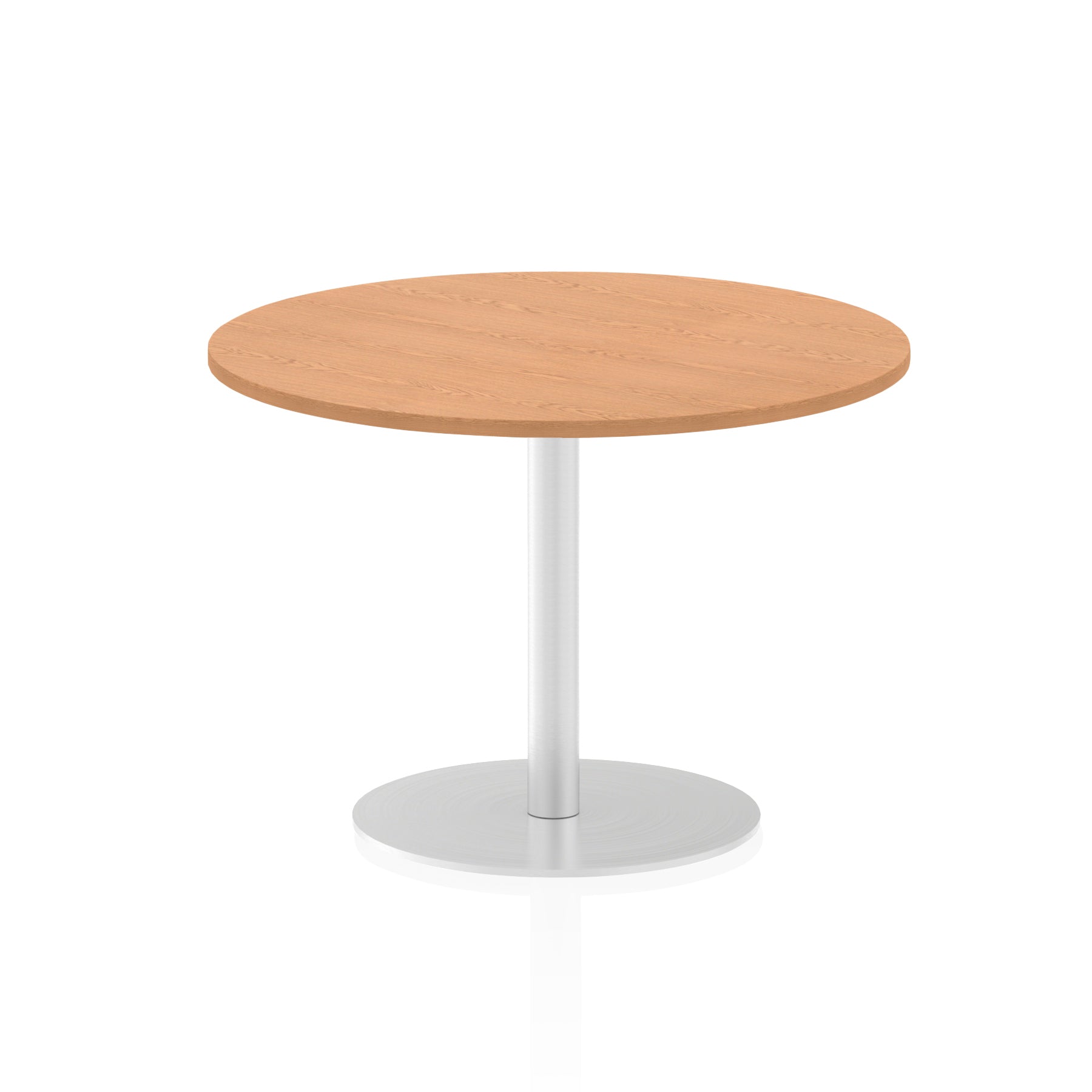 Italia Round Poseur Table - MFC Material, Self-Assembly, Bistro Leg, Silver Frame, 5-Year Guarantee - 600x600, 800x800, 1000x1000, 1200x1200