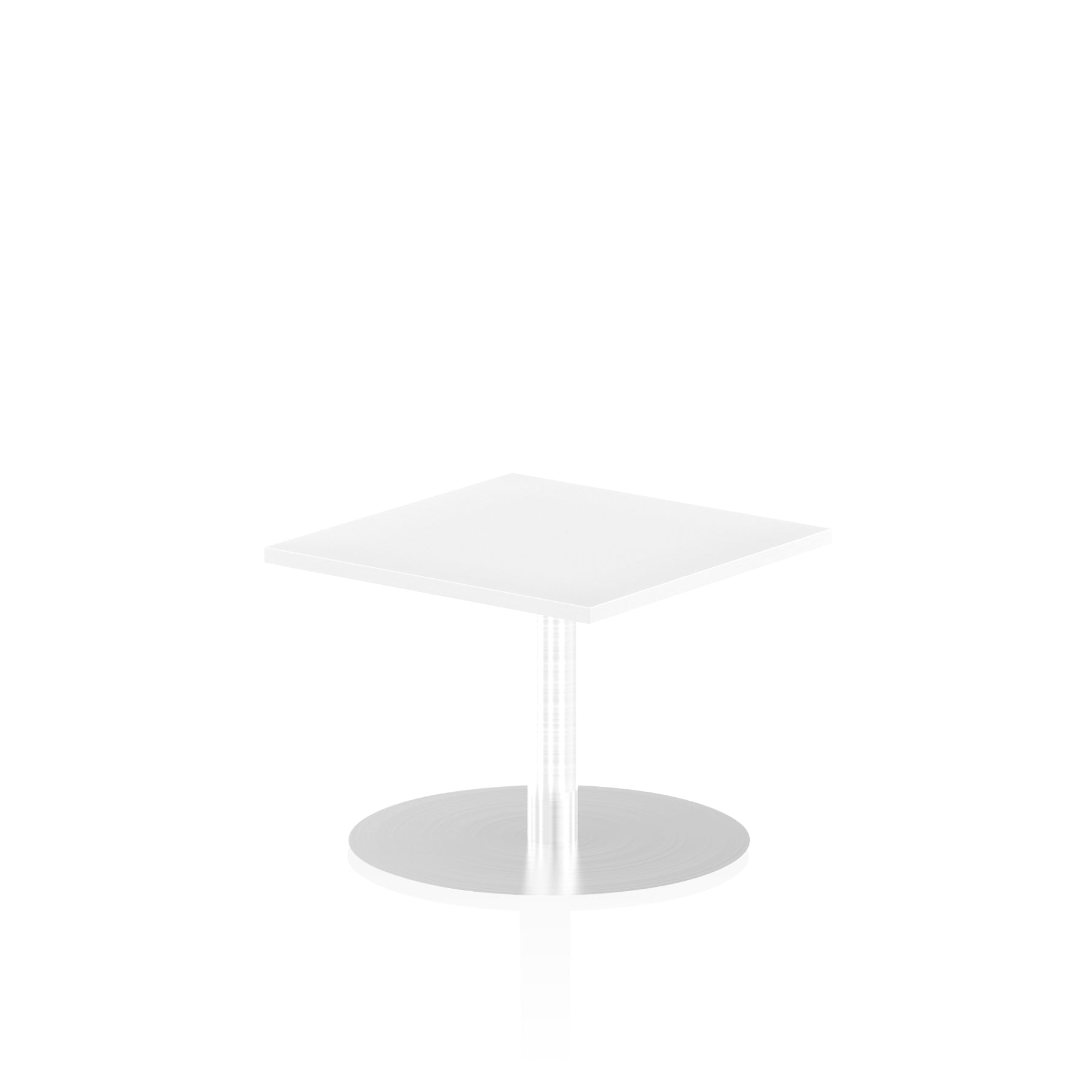 Italia Square Poseur Table - MFC Material, Self-Assembly, Bistro Leg, Silver Frame, 5-Year Guarantee - 1000x1000, 800x800, 600x600mm Sizes